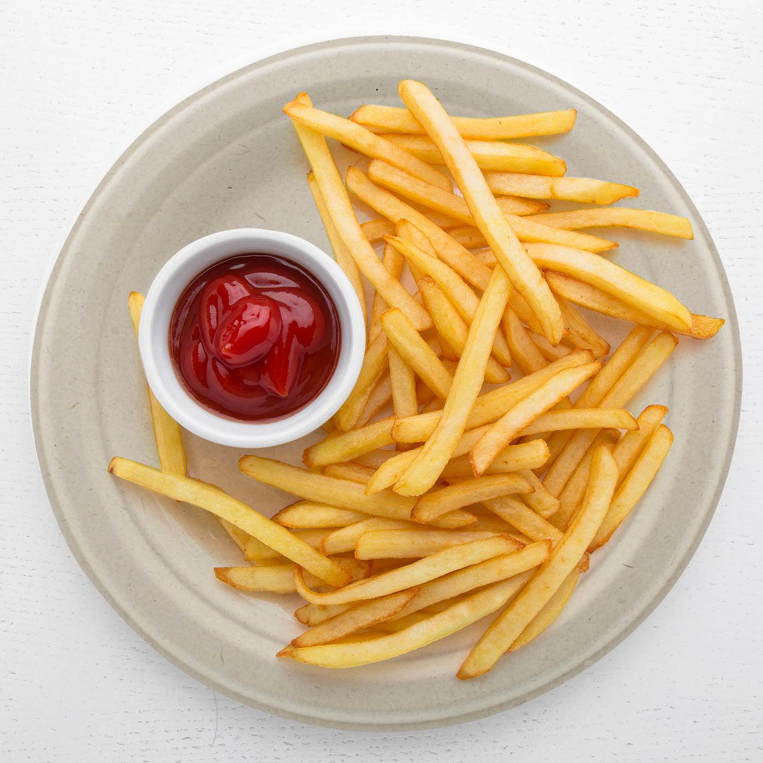 SpecialT Biodegradable Bagasse Plates 7in Natural Sugarcane Dessert Plates 125pk