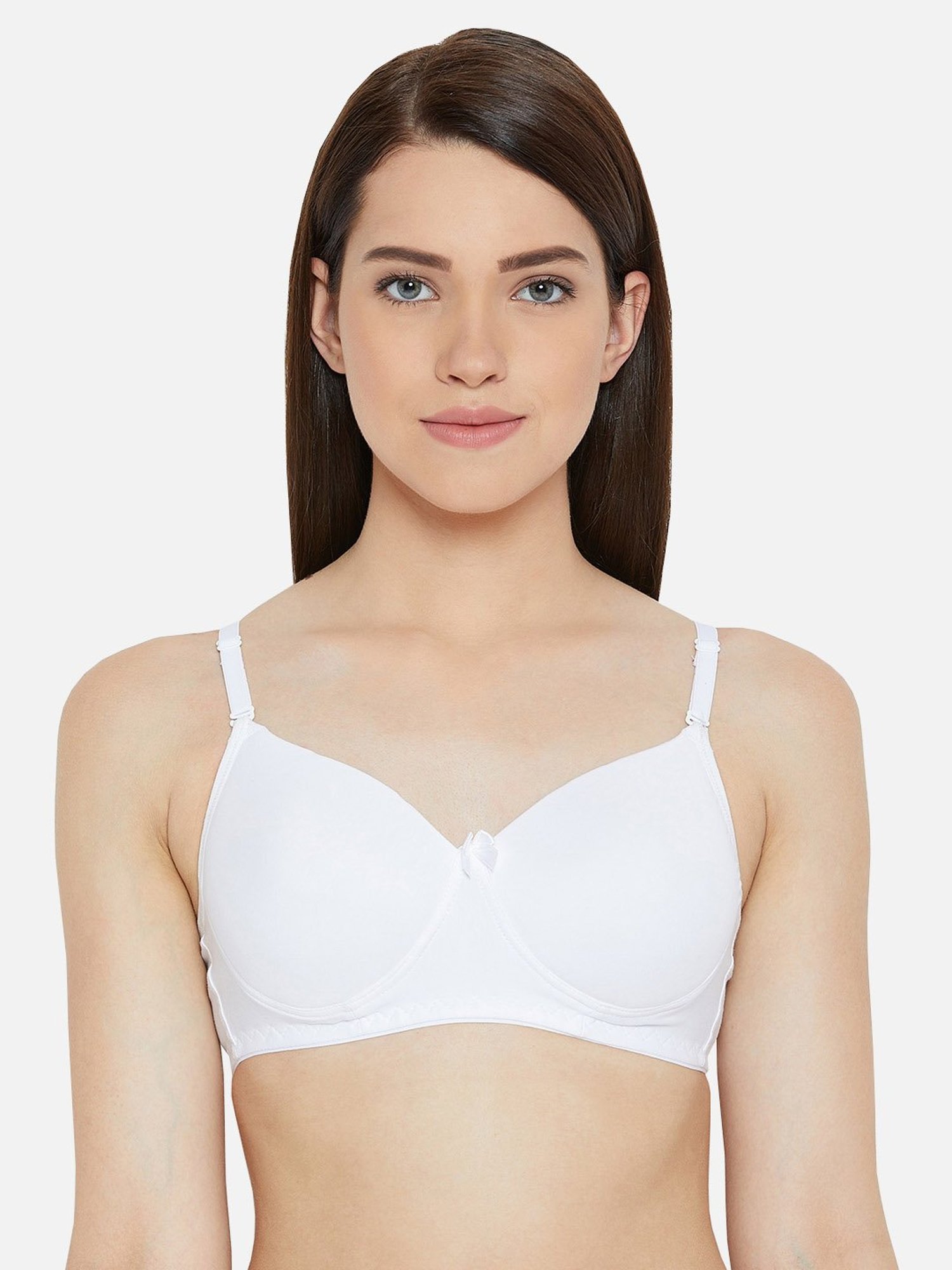 Lady Lyka White Non Wired Padded T-Shirt Bra (Pack Of 2)