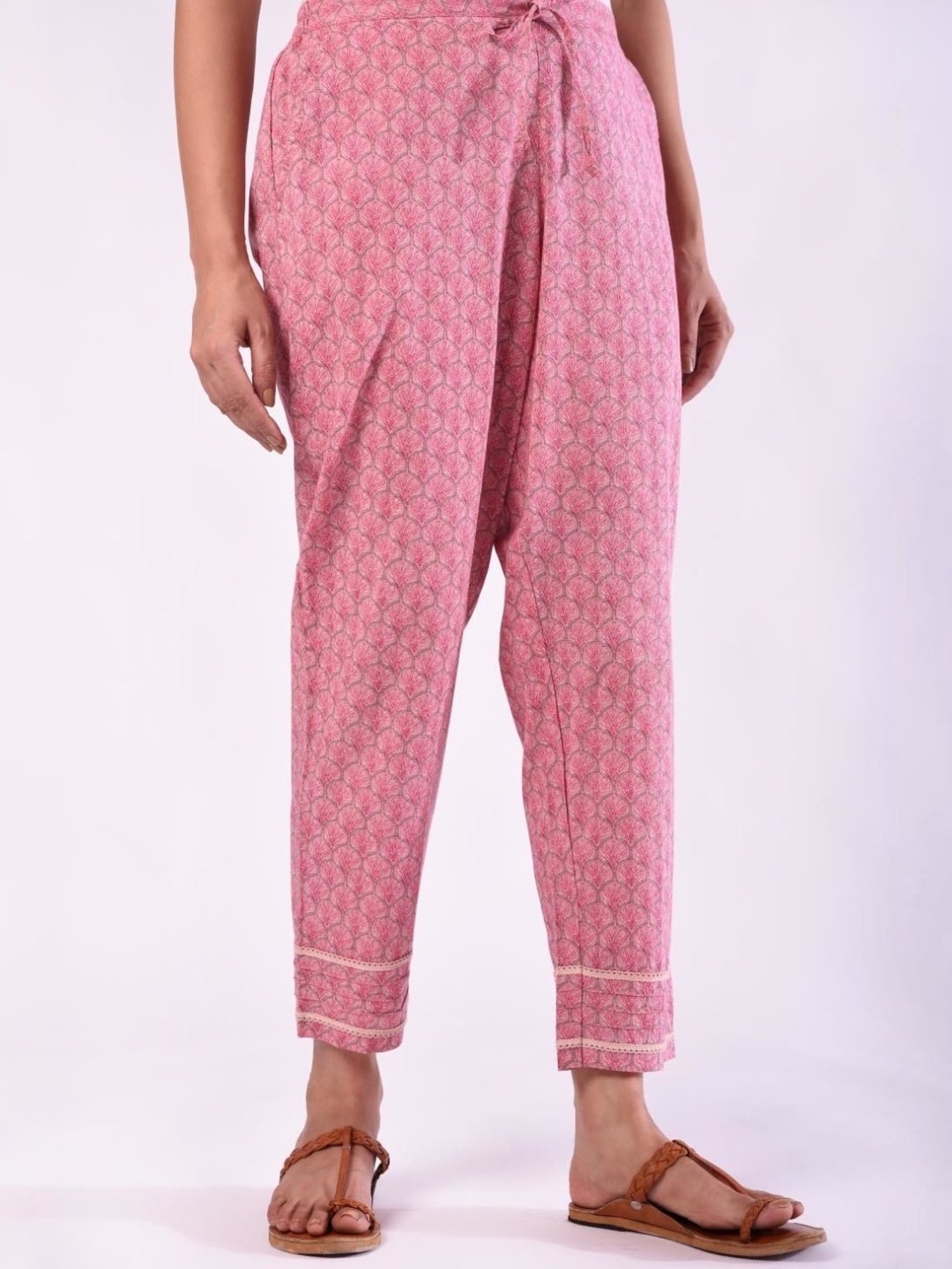Prakriti Jaipur Pink Katha Poppy Pants