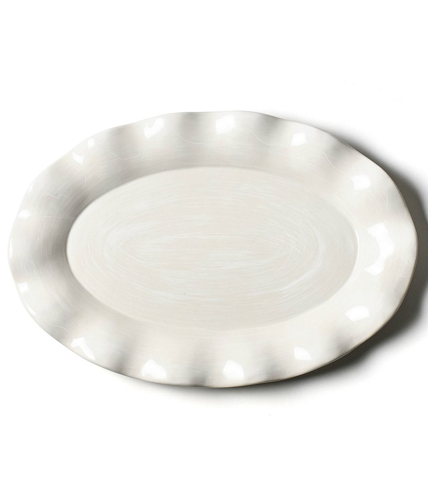Coton Colors Signature White Oval Platter