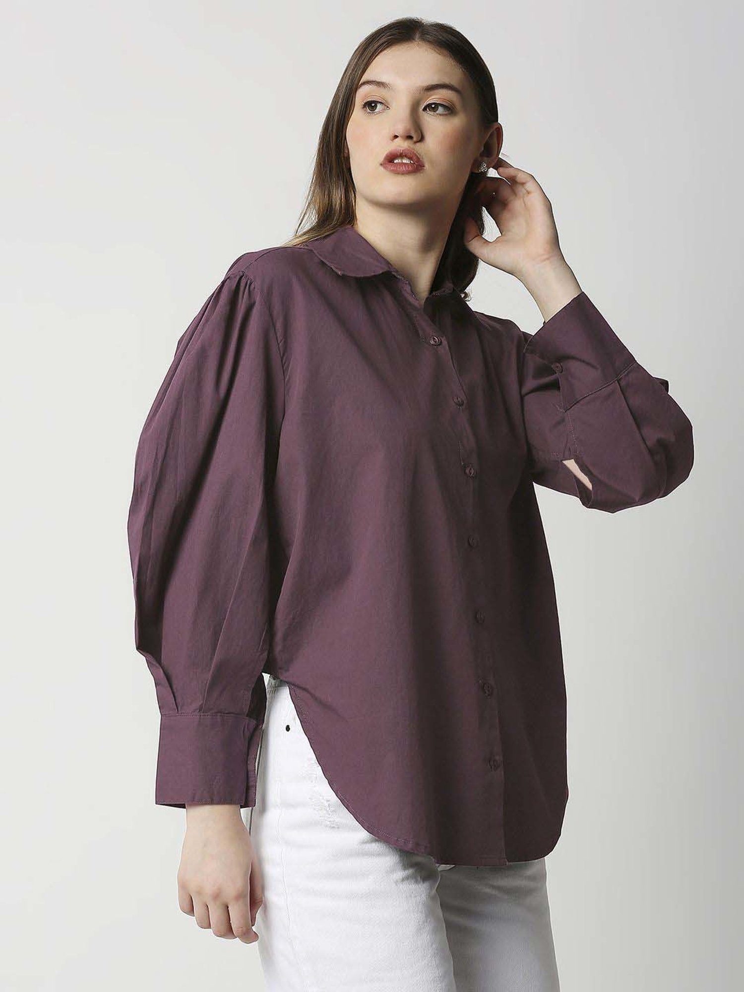 Remanika Brown Pure Cotton Shirt