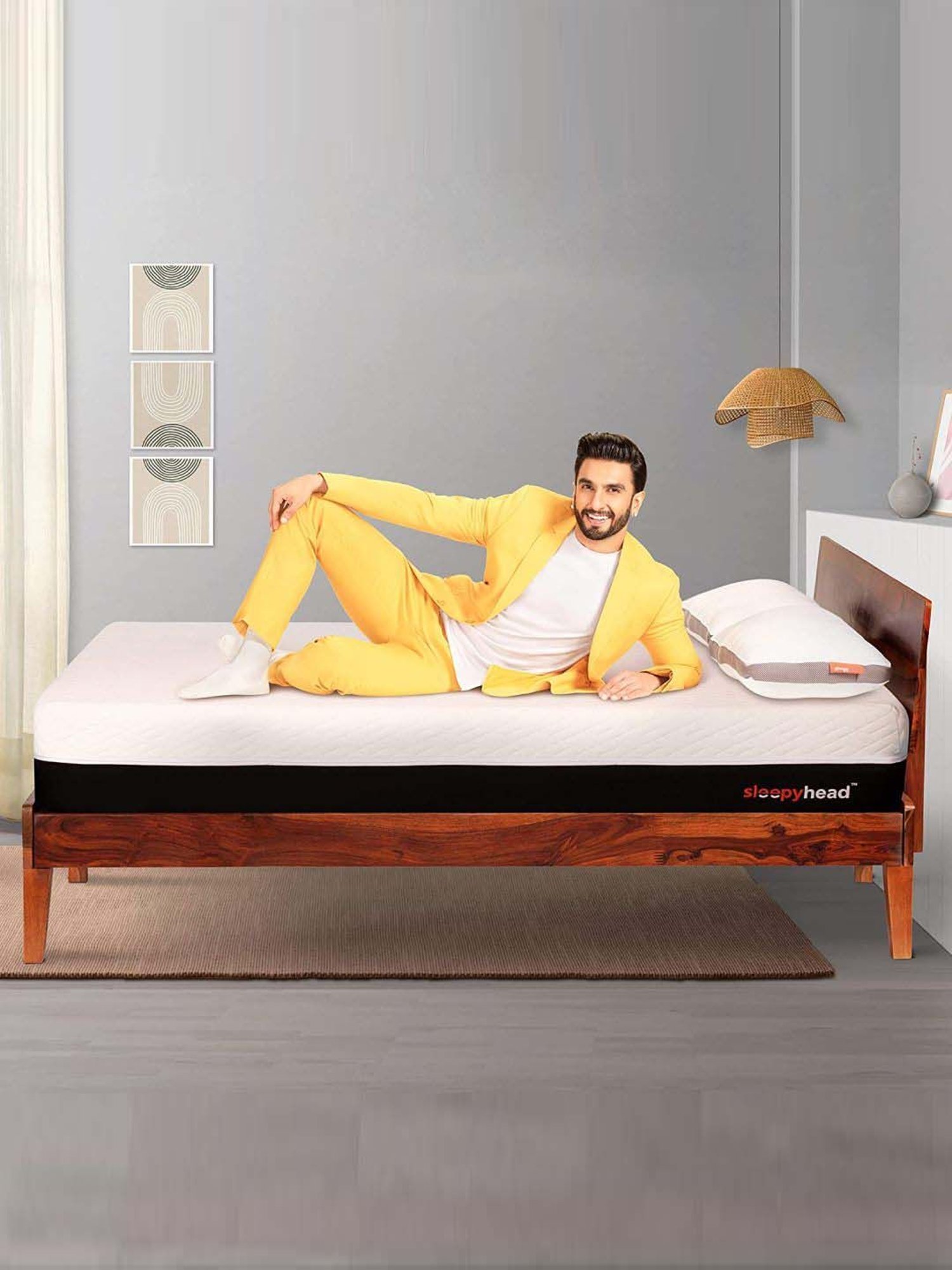 Sleepyhead Sense White Memory Foam 3 Zoned BodyIQ Orthopedic Mattress With Cooling Tech