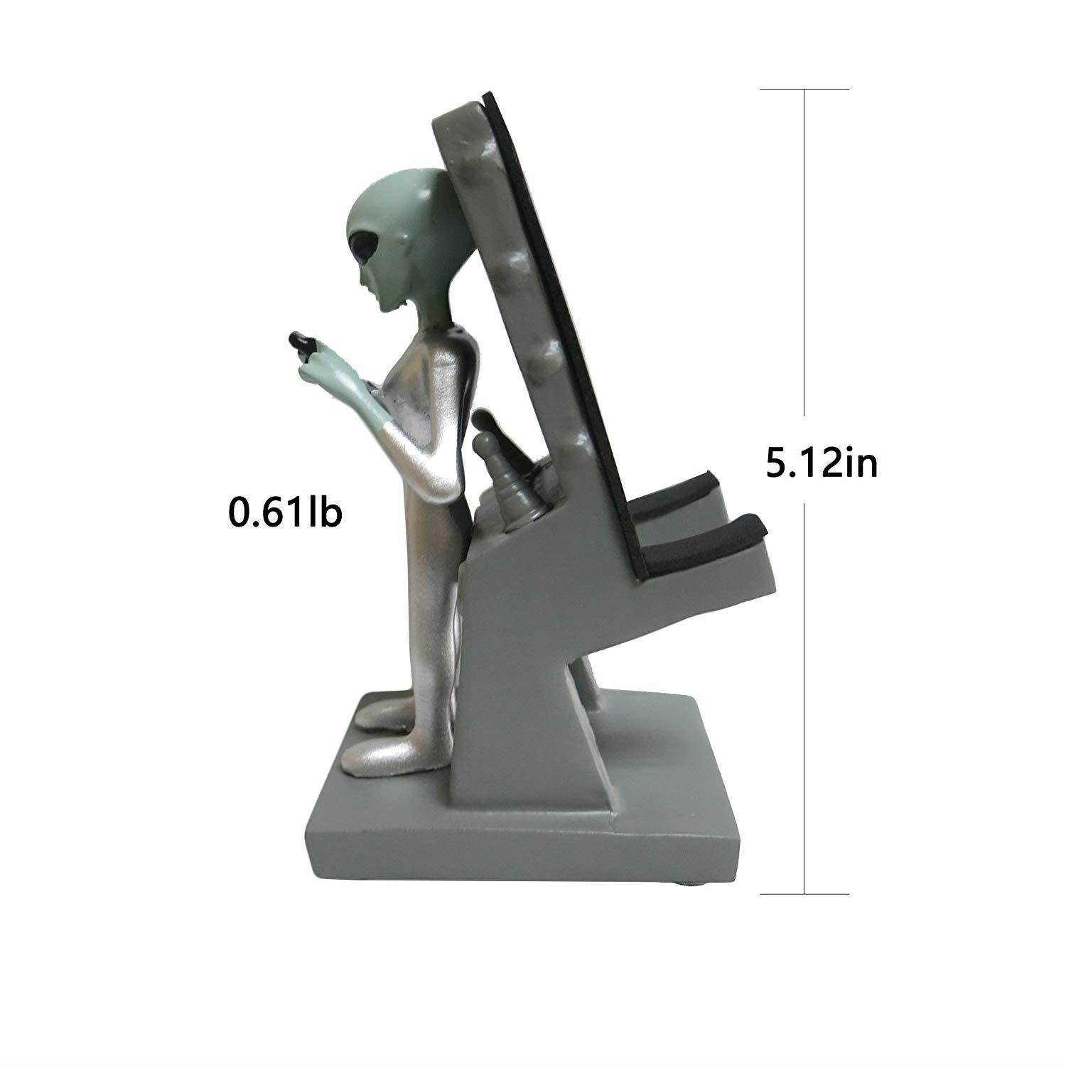 Created Cartoon Poly Resin Phone Holder Stand for Tables,E-Readers and Smartphones,Compatible with Any Size of Ipad and iPhone (ET)