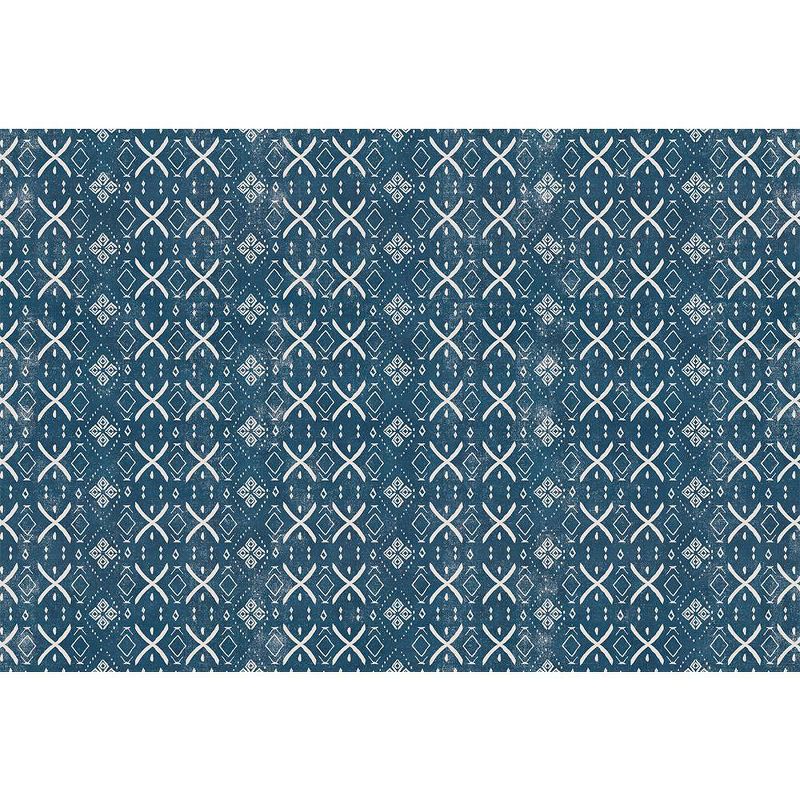 Tempaper 3'2" x 4'8" Mudcloth Indoor/Outdoor Vinyl Floor Rug