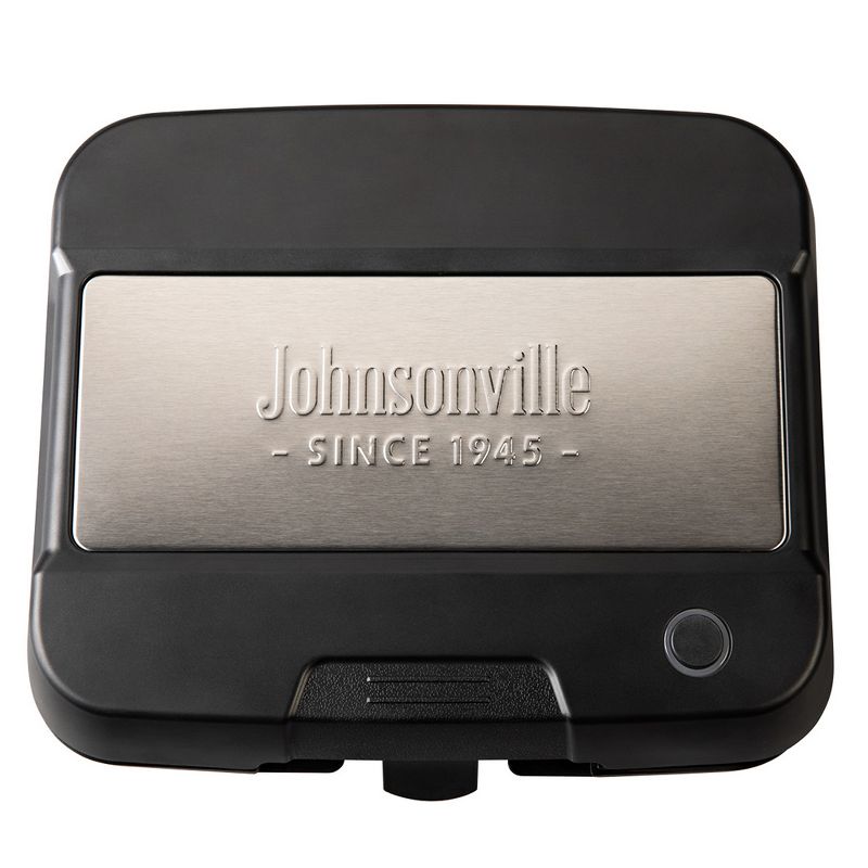 Johnsonville BTG-500 Sizzling Sausage 3-In-1 Grill Plus with Removable Cooking Plates and Customized for Links or Patties, Black