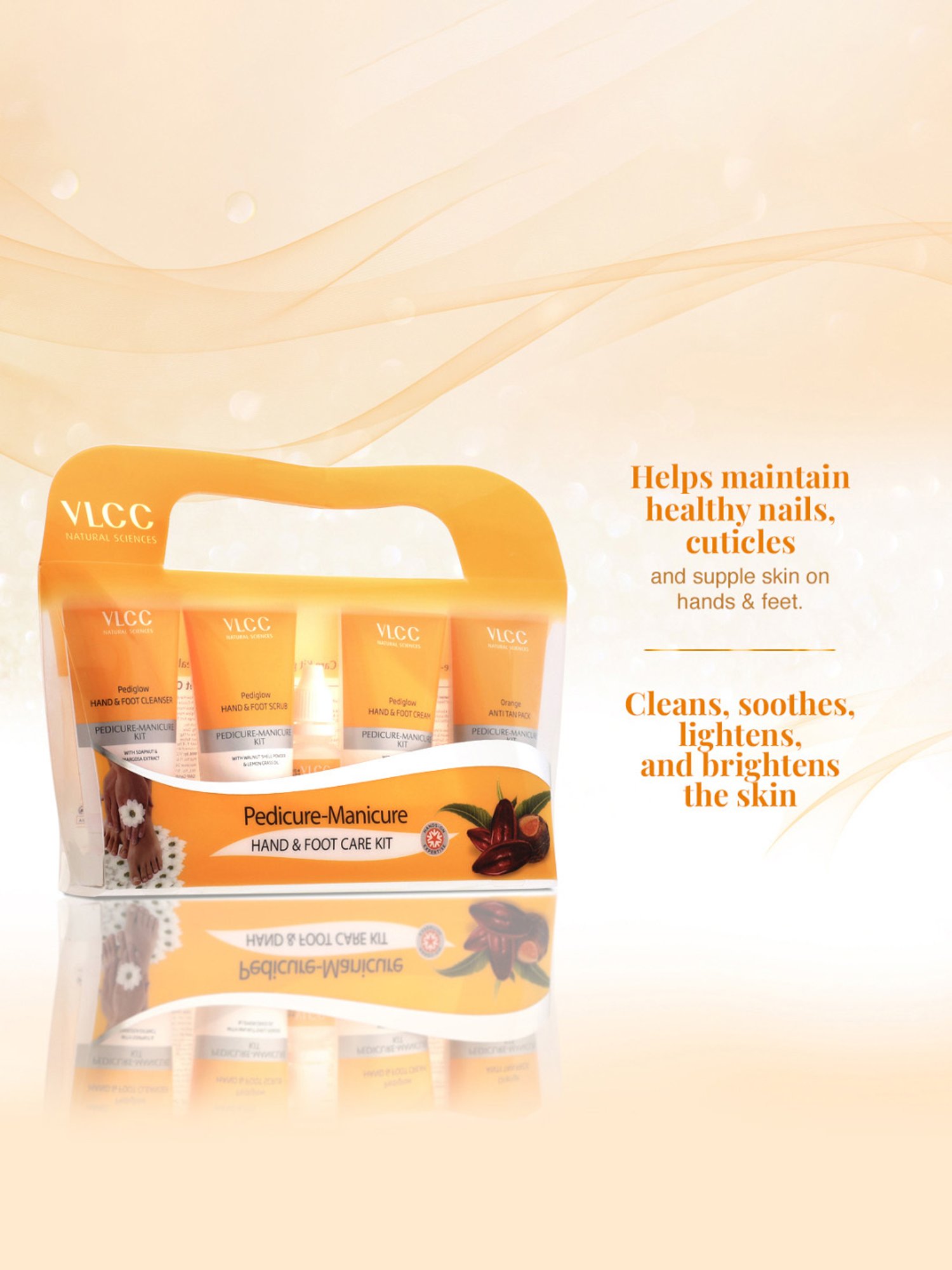 VLCC Pedicure & Manicure Hand & Foot Kit - 150 gm + 60 ml