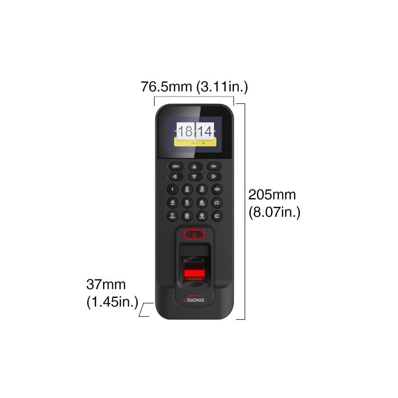 Two Door Access Control Time Attendance Inswing Door 1200lbs Electronic Mag Lock, Wiegand Black Outdoor IP42 Biometric Fingerprint reader, Software Include, 3000 Users