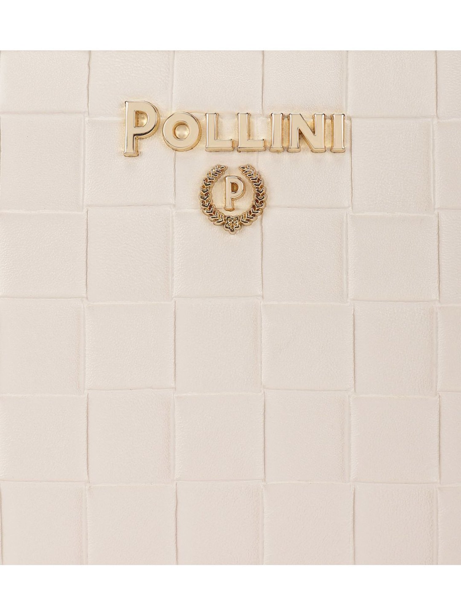 Pollini Beige Woven Large Wallet