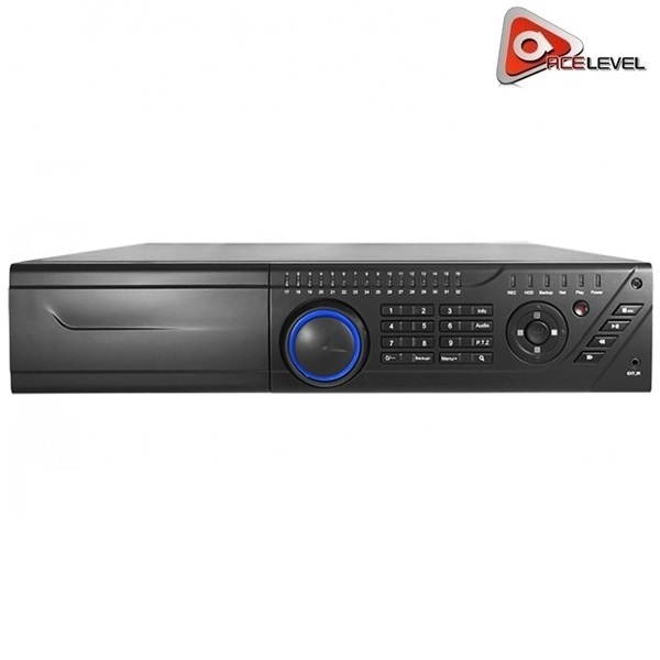 AceLevel 32 Channel NVR: 16xPoE, 8xSATA up to 6TB Each, 4 Channel Playback, 3MP@30fps, 2U Case, ONVIF, 18 Users Online