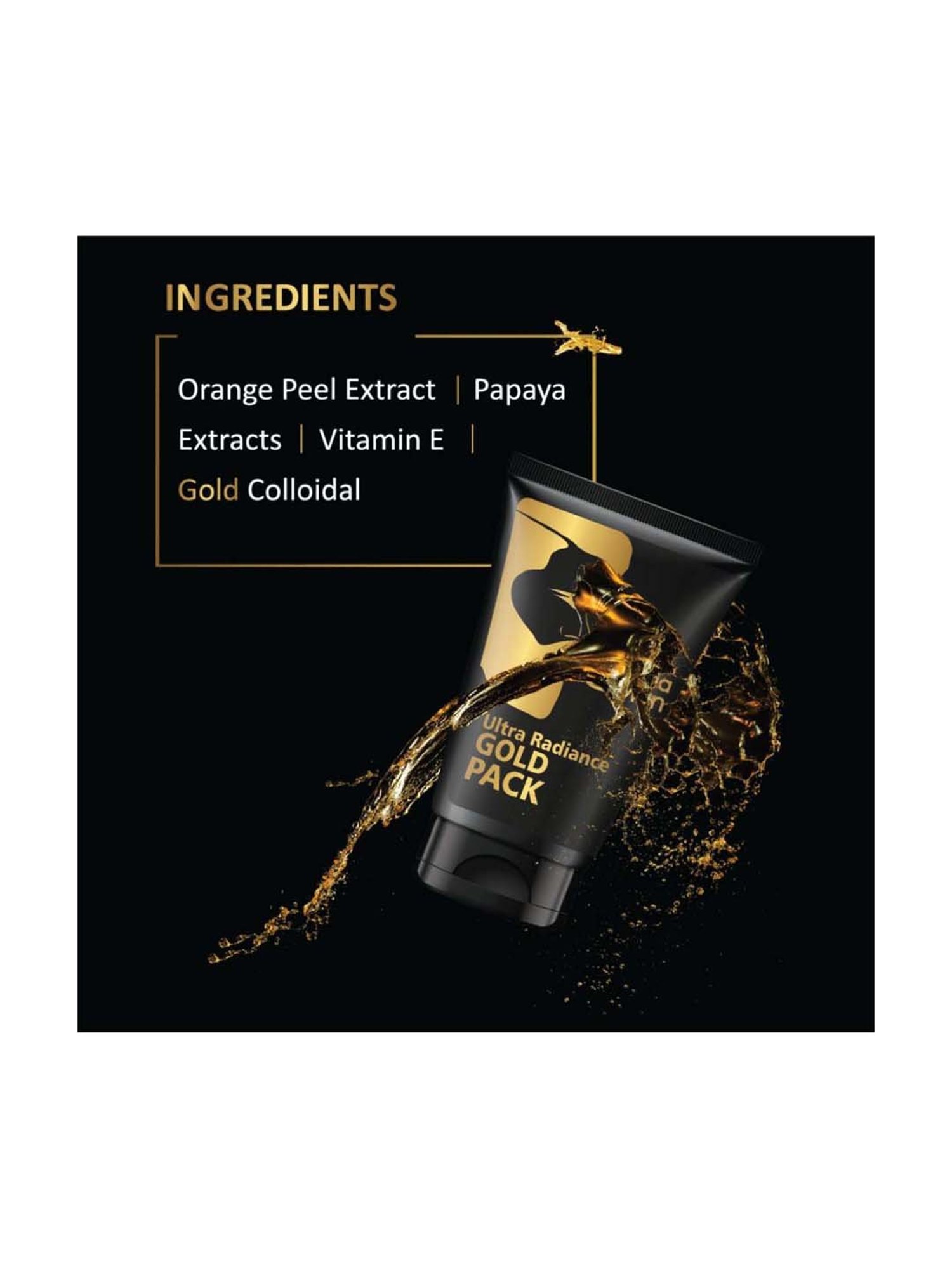 Qraa Men Ultra Radiance Gold Pack - 120 gm