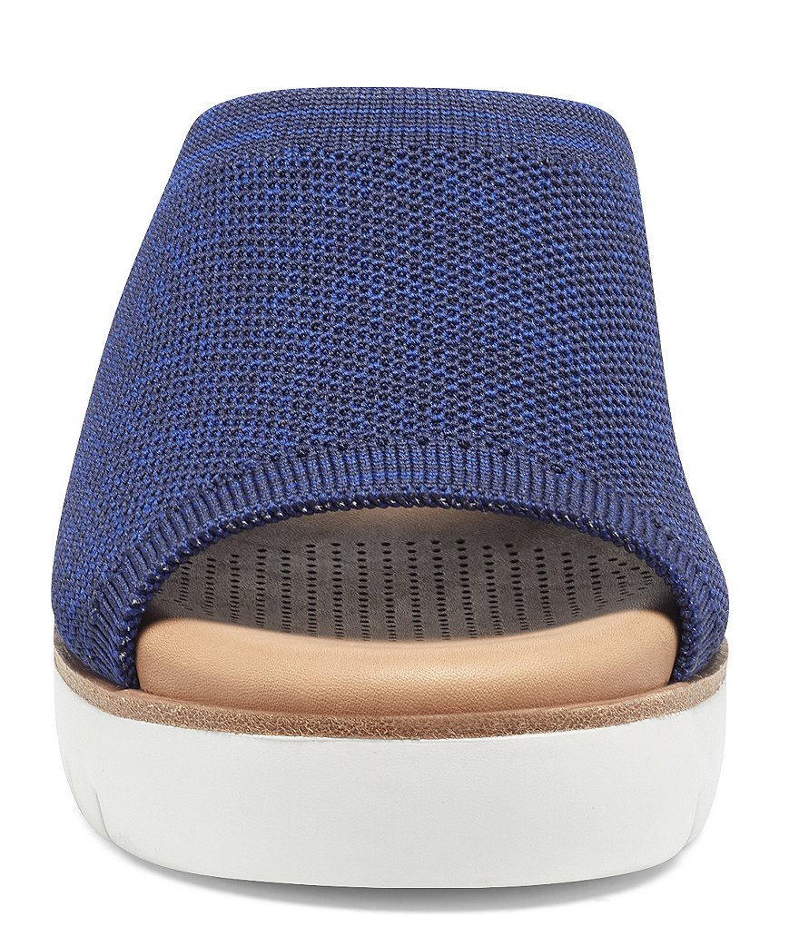 CC Corso Como Ditya Two-Tone Knit Slide Wedge Sandals