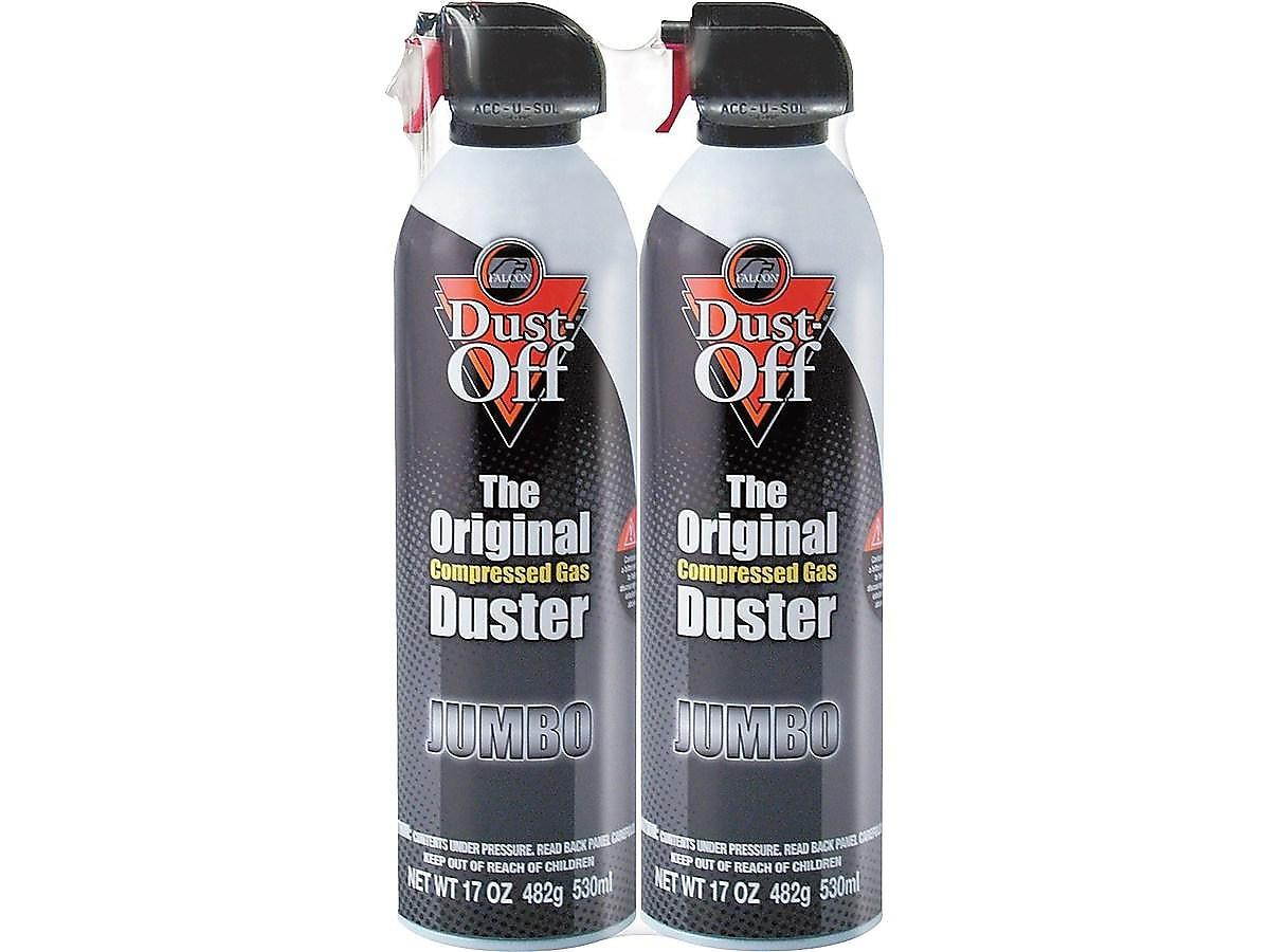 Falcon Dust-Off Jumbo Air Duster Bitterant 2/Pack (FALDPSJMB2) 608529
