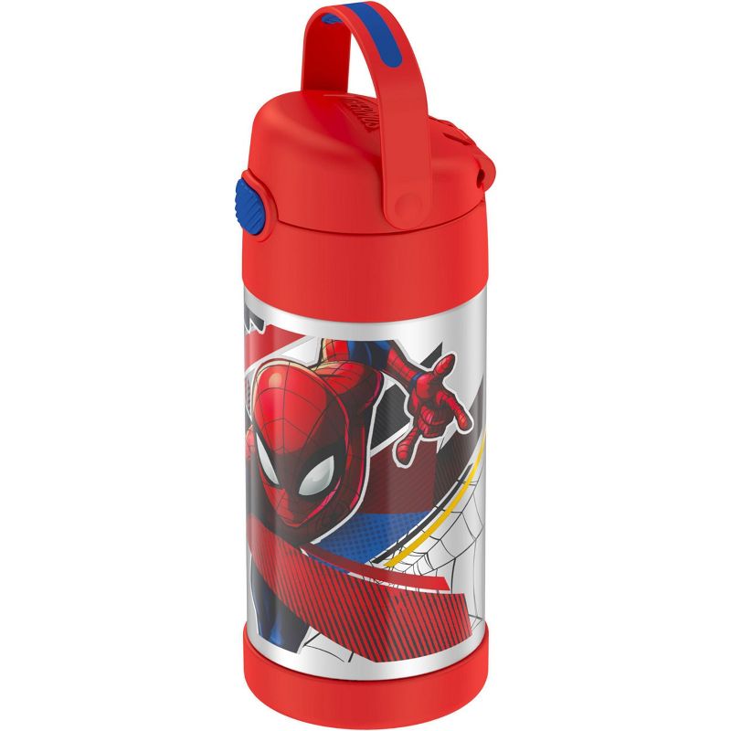 Disney Spider-Man 22oz Plastic Flip Top Tumbler with Strap Red