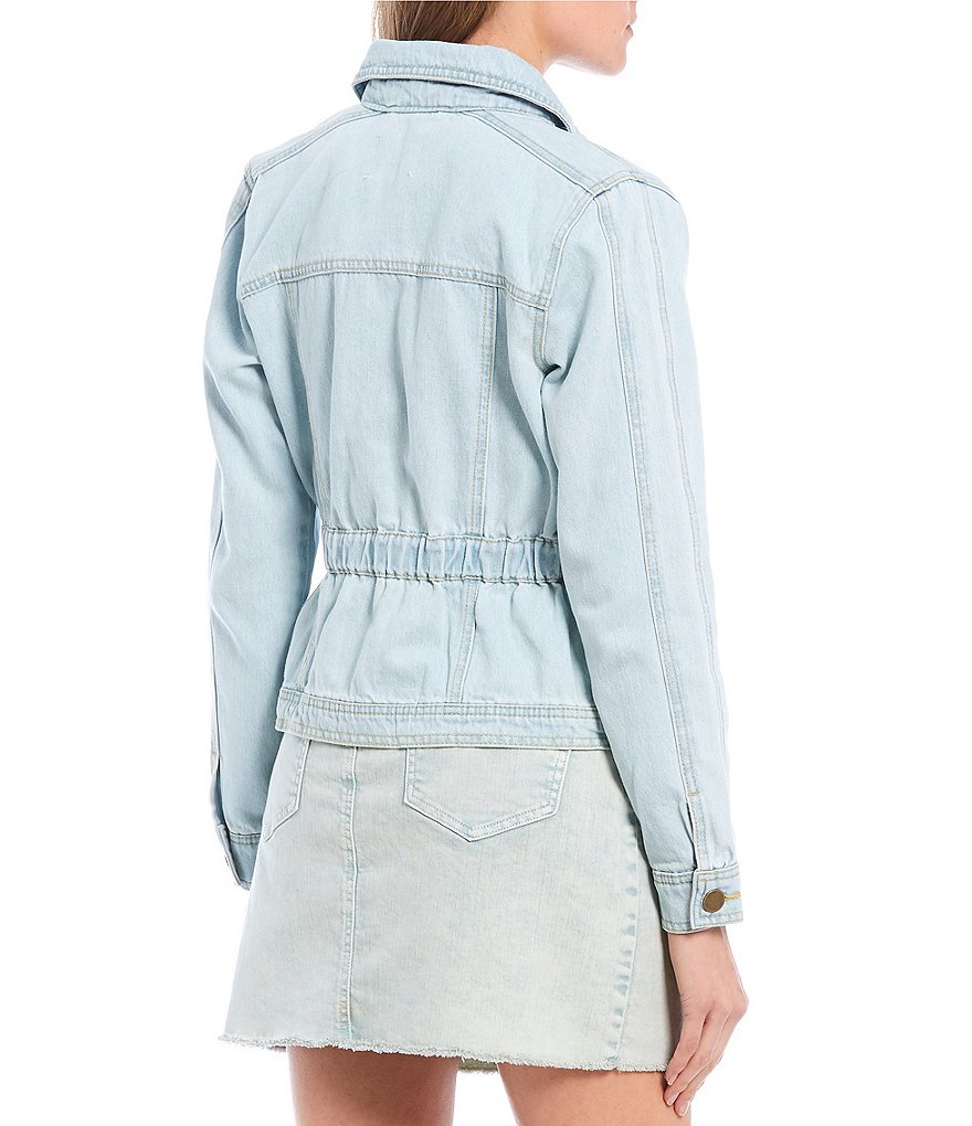 Sundown by Splendid Coordinating Joey Acid Wash Zip Front Hoodie