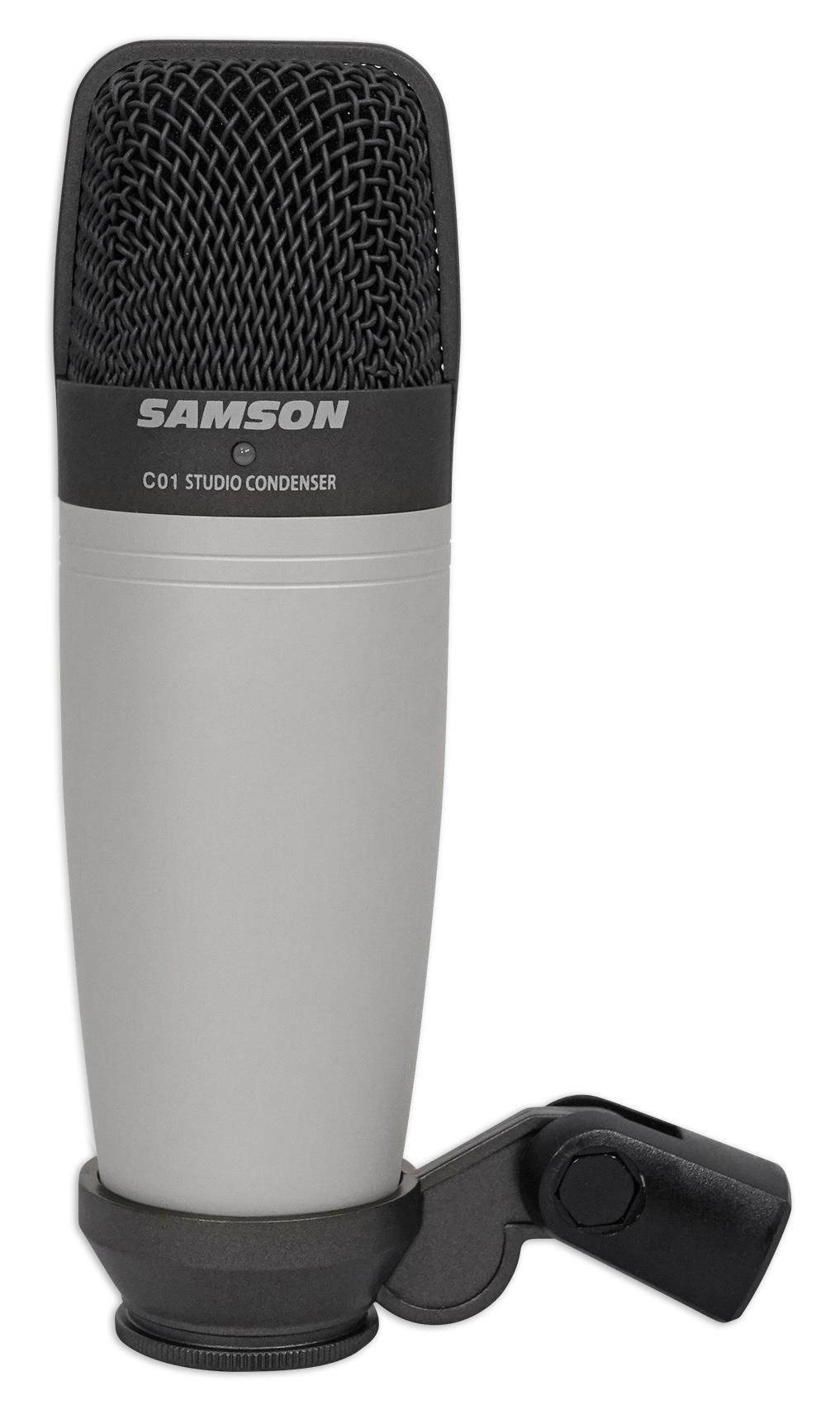 Samson C01 Studio Condenser Recording Microphone Mic+Stands+Headphones+Shield