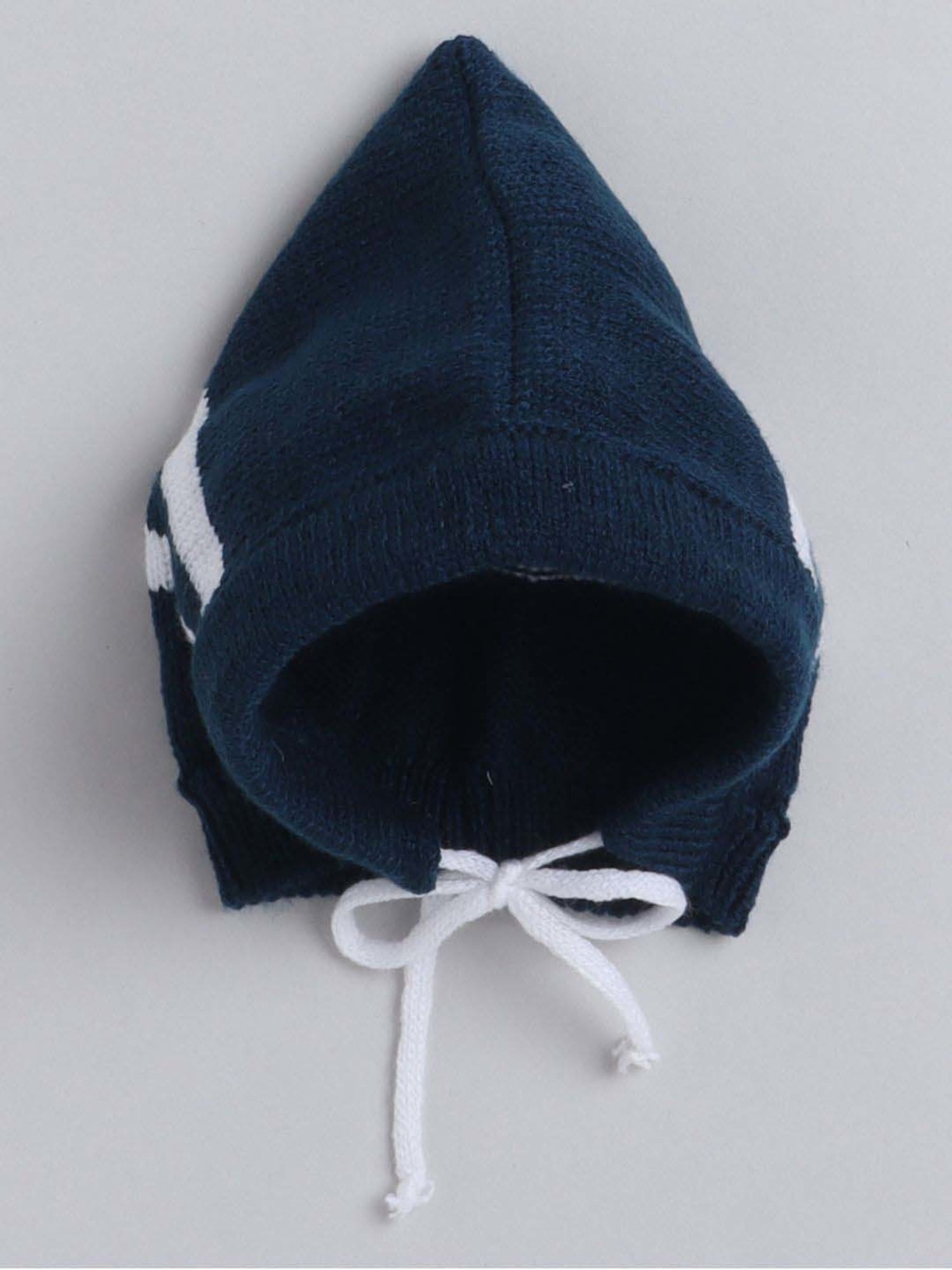 Little Angels Kids Navy & White Striped Full Sleeves Sweater Set