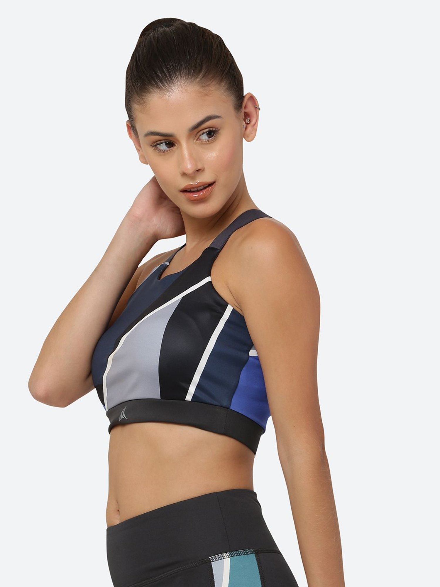 Fitleasure Multicolored Non Wired Padded Sports Bra