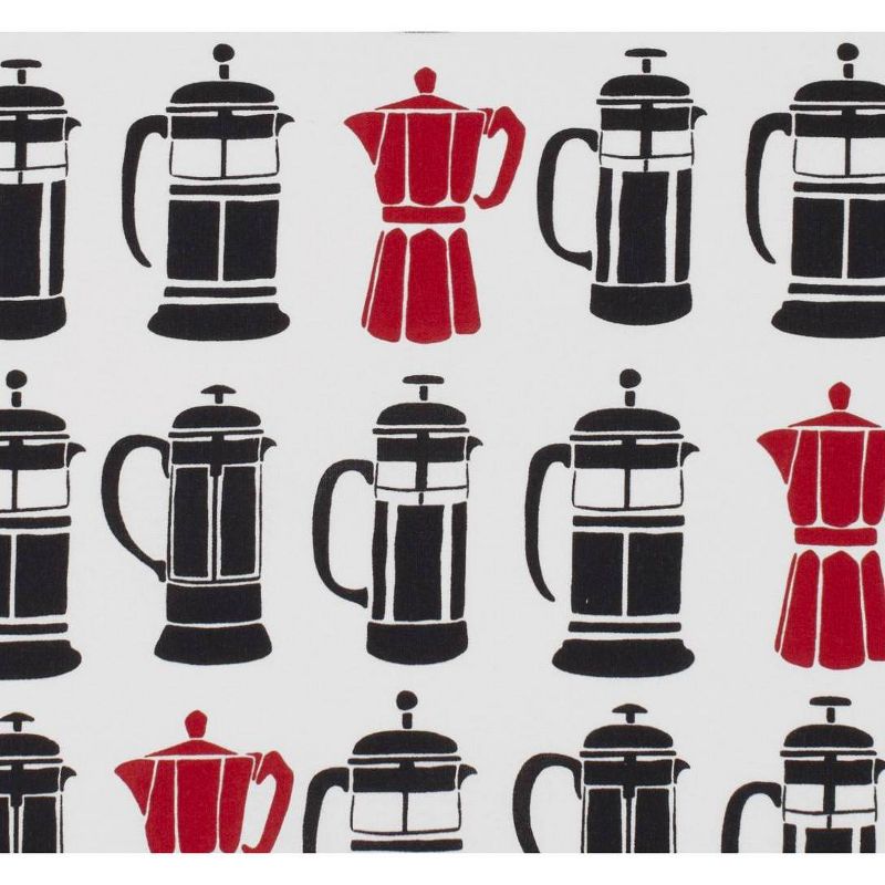 2pk French Press Kitchen Towel White/Black - MU Kitchen