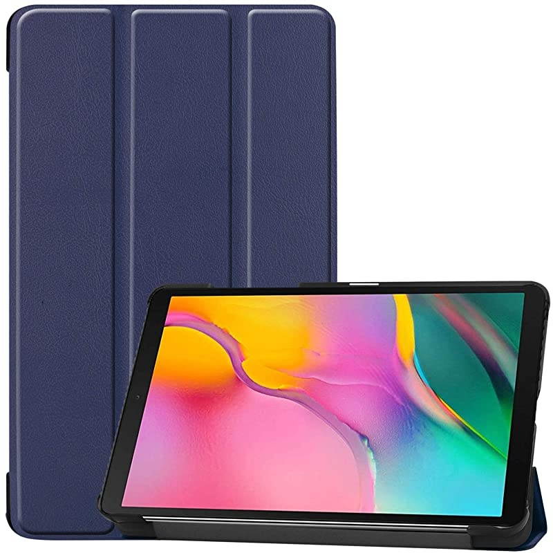 Galaxy Tab A 80 2019 Case T290 T295 Slim Light Cover Trifold Stand Hard Shell Folio Case for 80 inch Galaxy Tab A 2019 Without S Pen Model SMT290 WiFi SMT295 LTE Navy