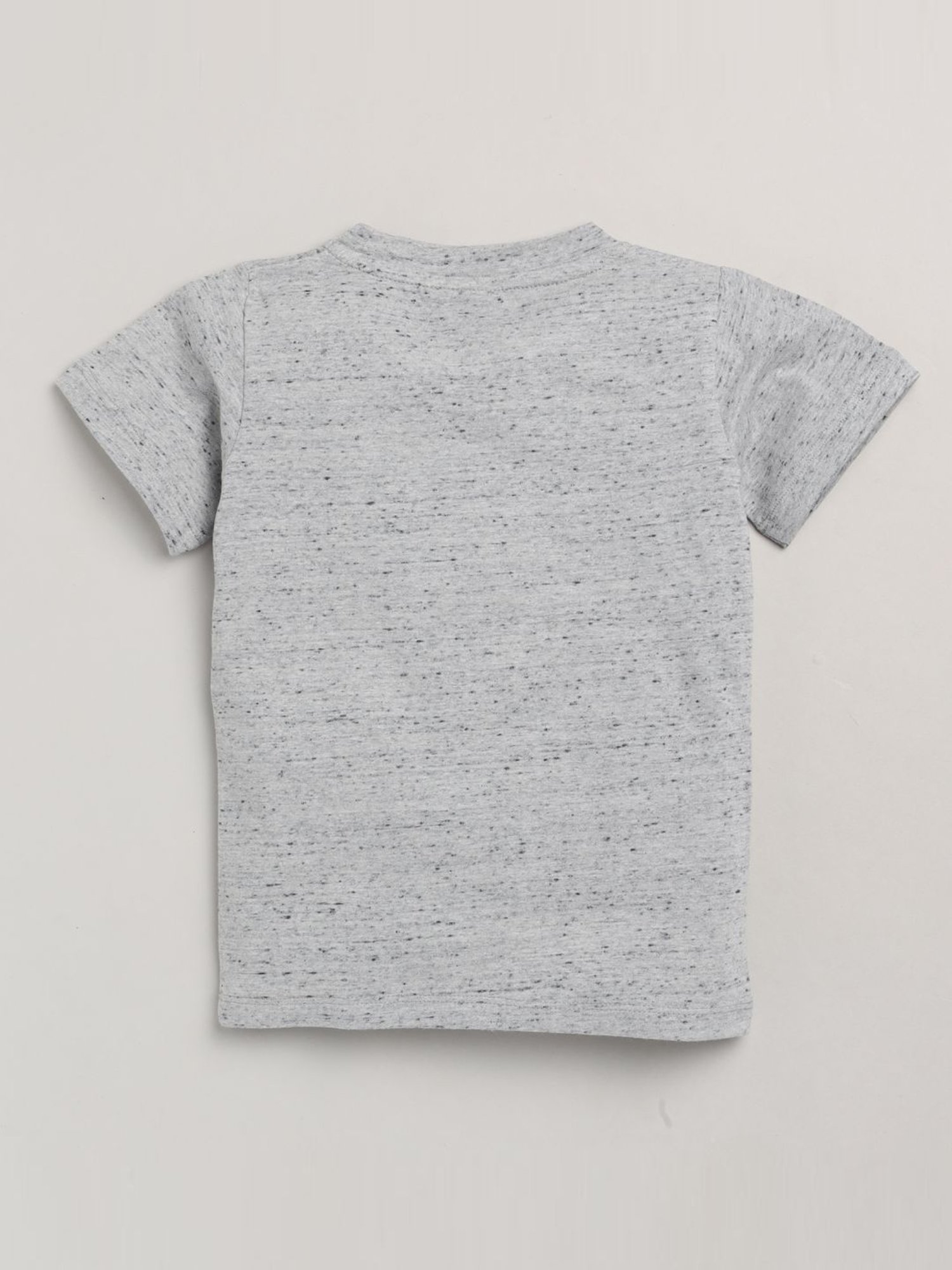 Lazy Shark Kids Grey Printed T-Shirt & Shorts