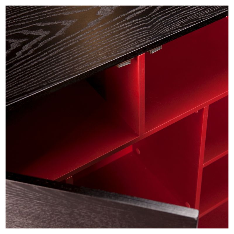 Elgin Bar Cabinet Wood/Black - Aiden Lane