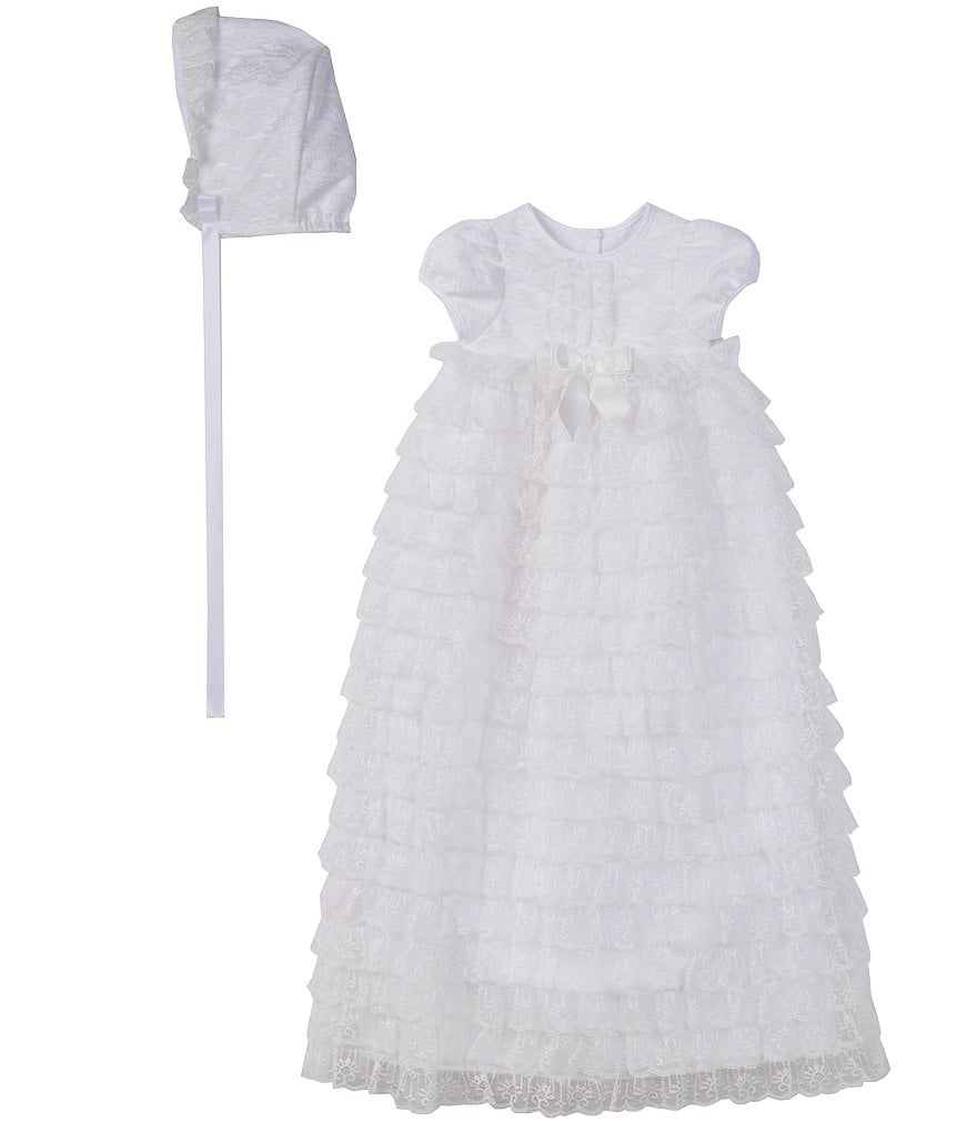 Feltman Brothers Baby Girls Embroidered Bonnet