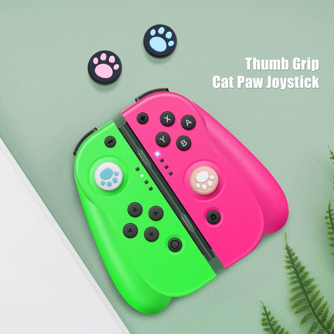 Leelbox Switch controllers for Nintendo Switch, Bluetooth Wireless Gamepad Joystick Console Remote Controller, Double Shock, 6-Axis Gyro, as a substitution for Joy Con Controller