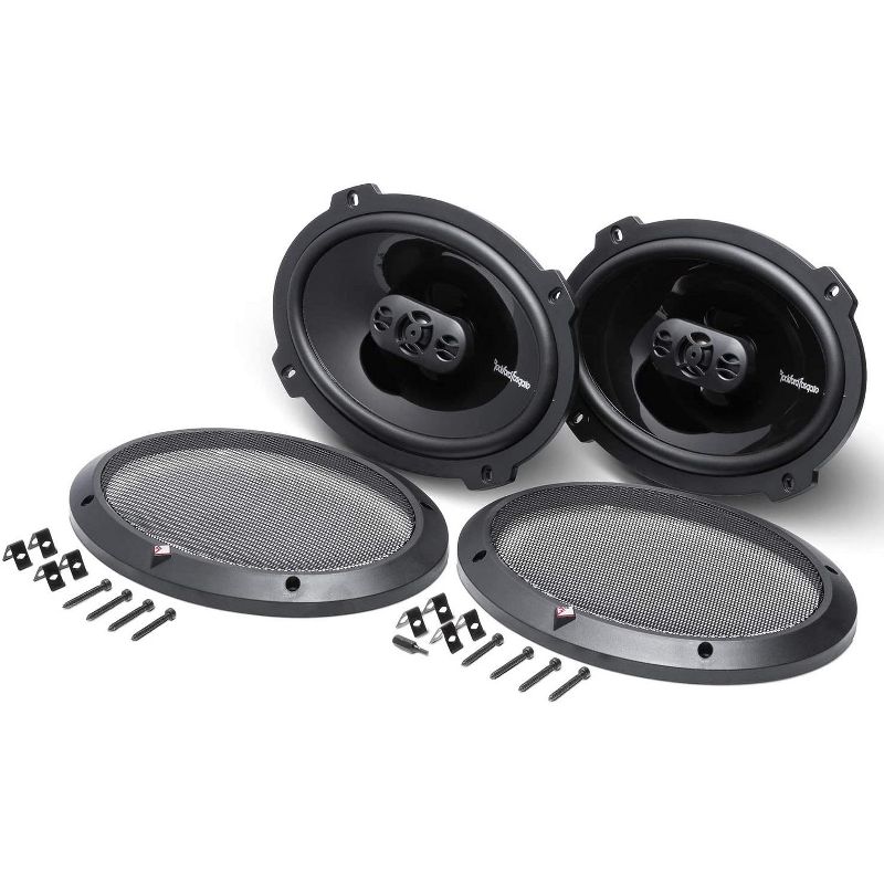 Rockford Fosgate P1694 6x9" 150W 4-Ohm 4-Way Car Coaxial Speakers Audio, Pair