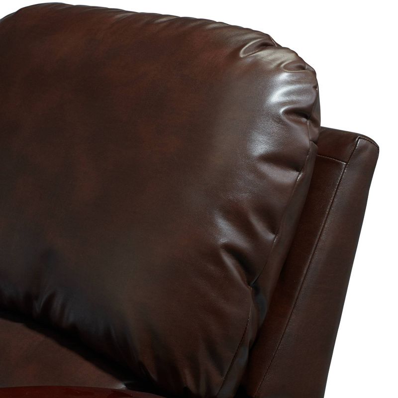 Elm Lane Cooper Legends Faux Leather Chocolate 3-Way Recliner