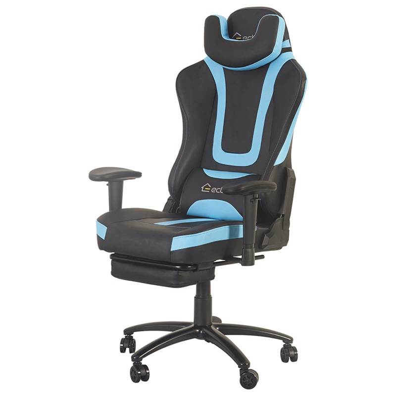 Eclife PC Gaming Chair Massage game chair/ergonomic design/office chair/Racing Style Gaming Chair/provide you with a comfortable game office environment (Blue)