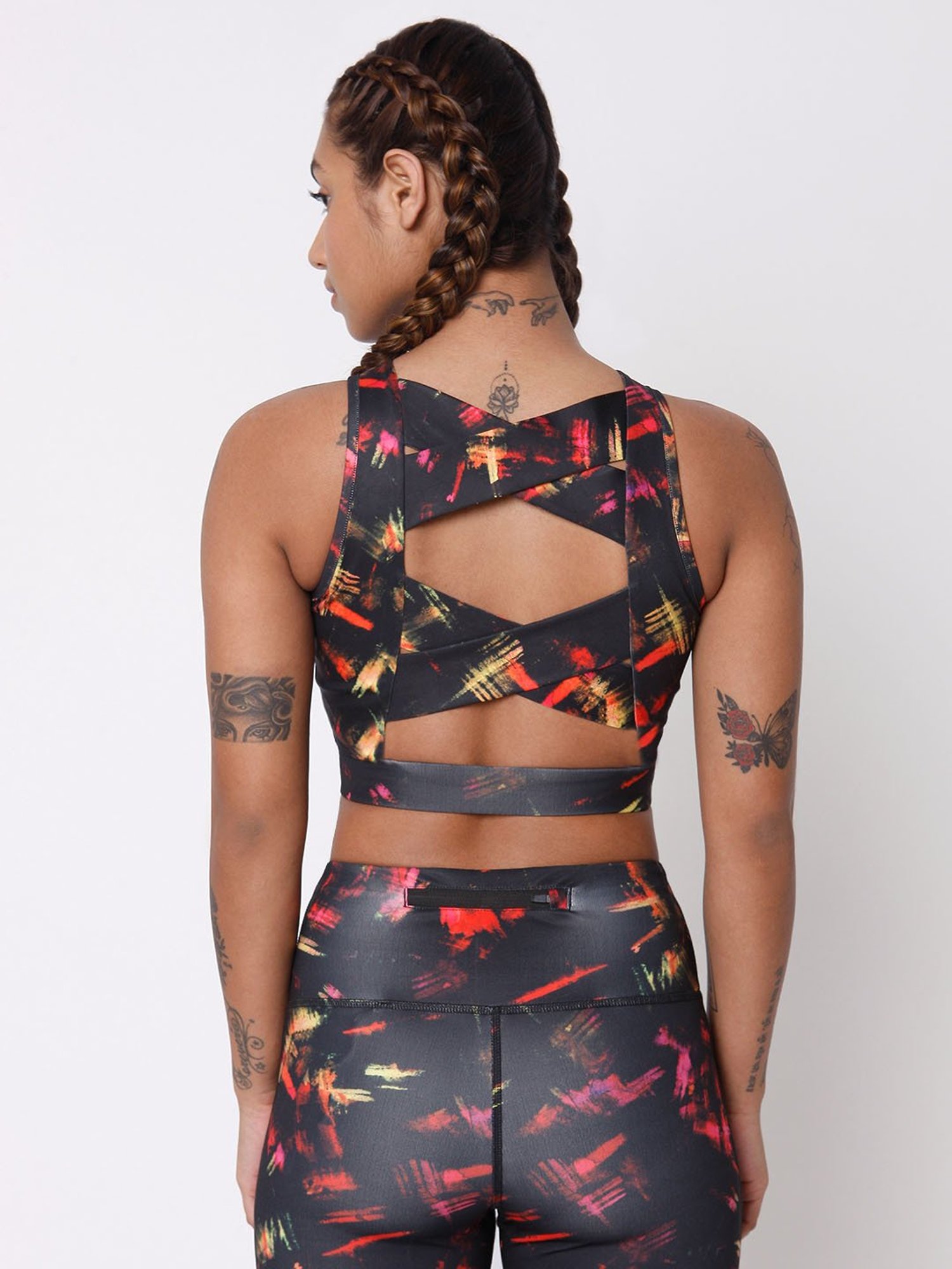 SILVERTRAQ Multicolor Printed Crop Top