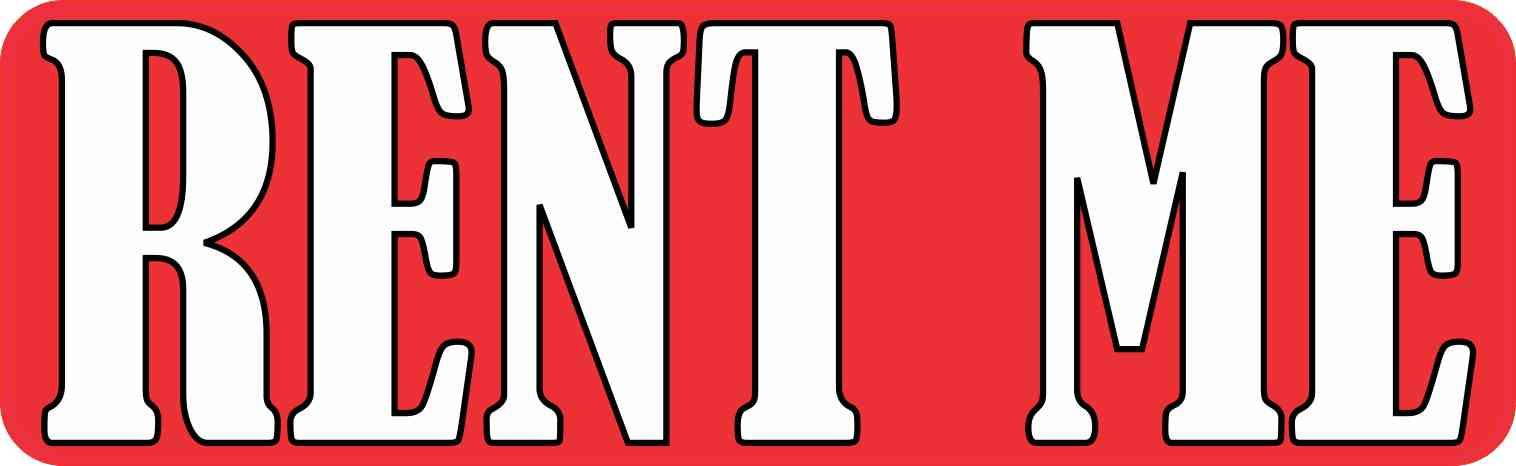StickerTalk Rent Me Magnet, 10 inches by 3 inches