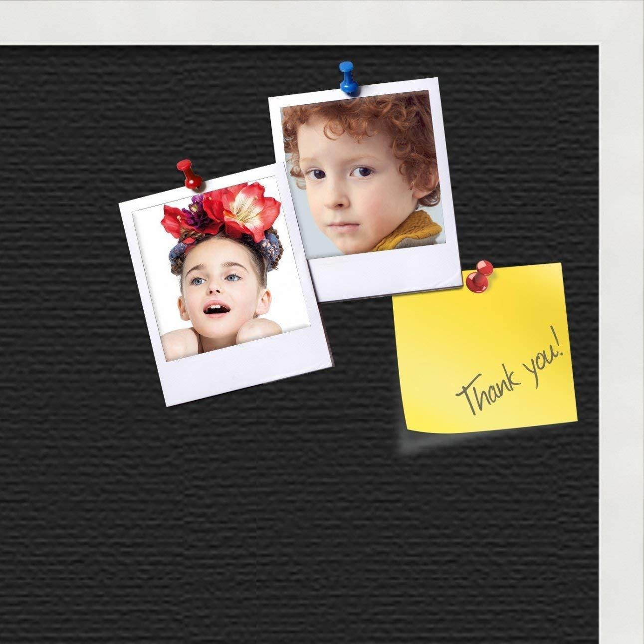 PinPix custom printed pin cork bulletin board made from canvas, Desert Pastel 24x18 Inches (Completed Size) and framed in Satin White Frame (PinPix-Group-89)