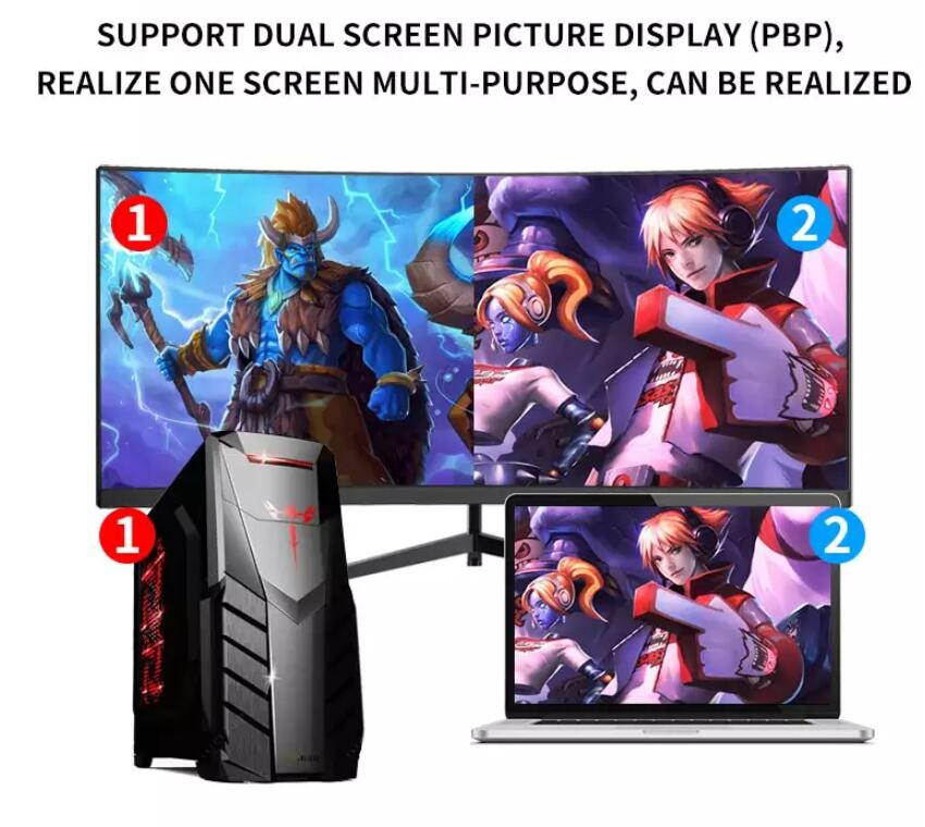 TITAN ARMY 30" 200Hz Gaming Monitors 1ms Response FreeSync 21:9 PIP/PBP Display 144Hz 2560x1080 1800R Curved PC Monitor Ultra Wide RTS/FPS Game Scene Mode VA Panel (VESA is not supported)(C30SK-PRO)