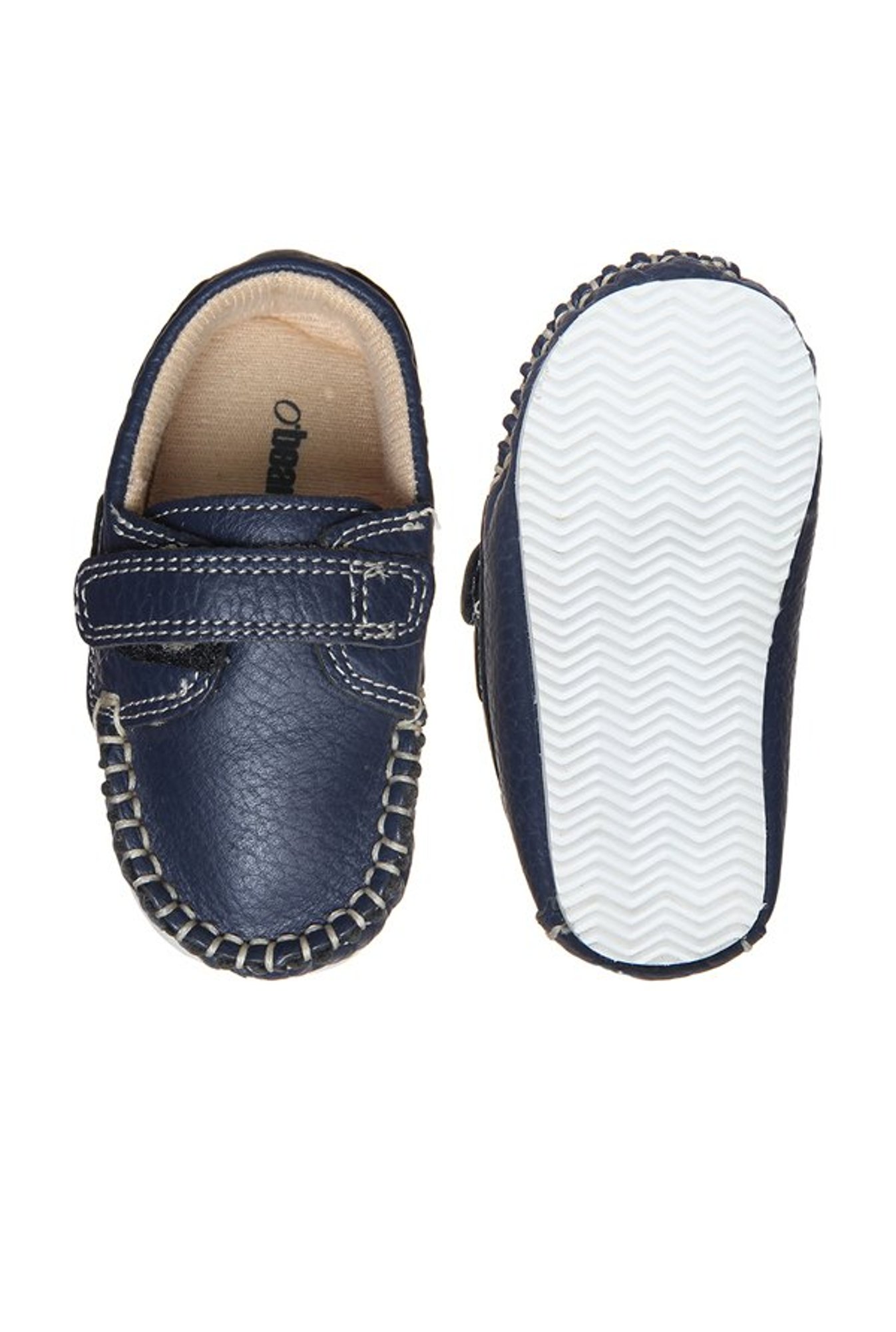 Beanz Kids Aaron Navy Leather Loafers