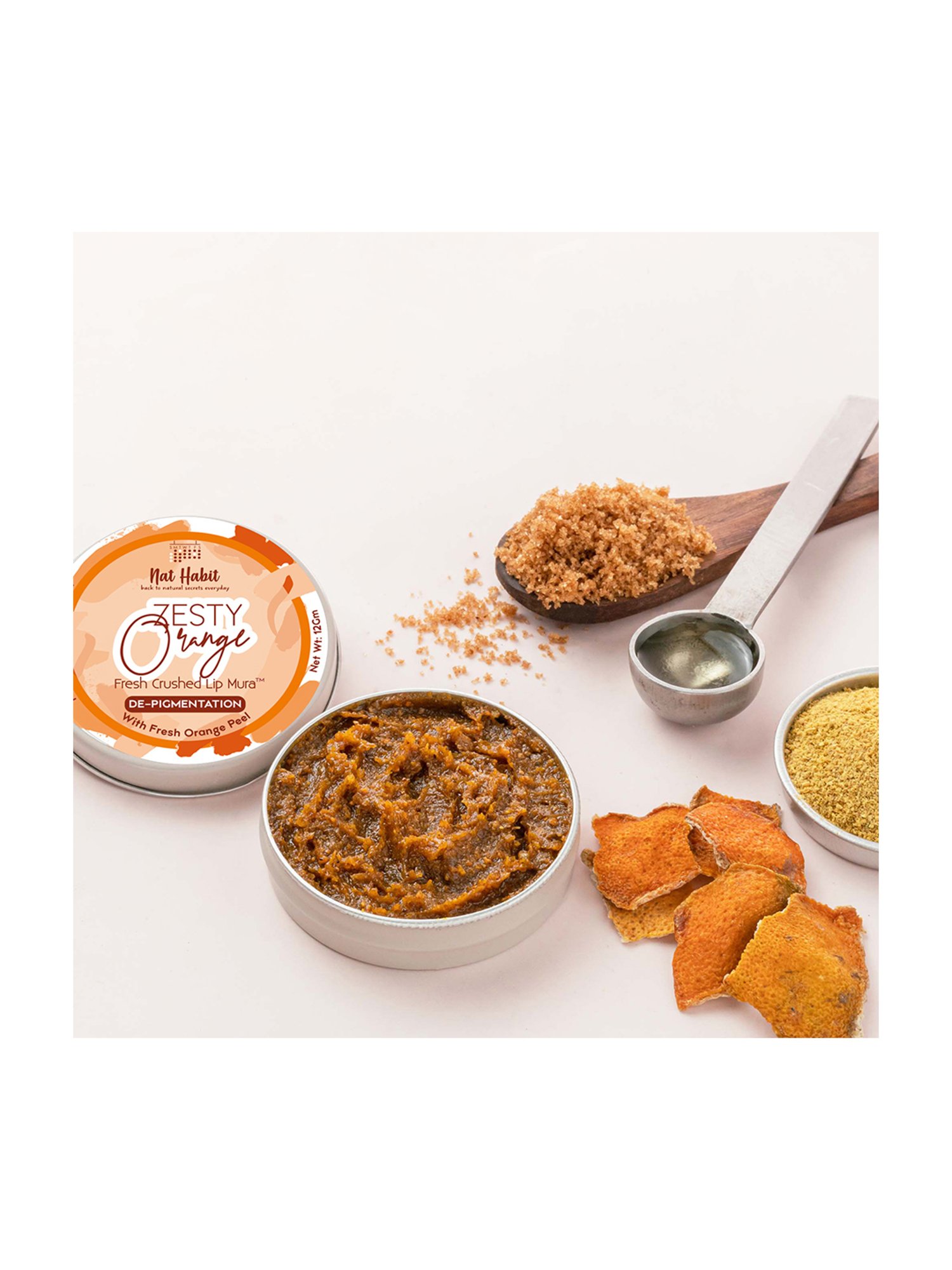 ENN Sugar Rush Nourishing Lip Scrub with Pomegranate & Vitamin E - 6 gm