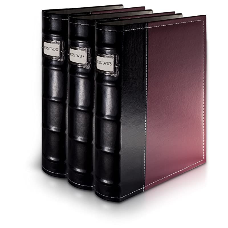DVD Storage Binder - 3 Pack Burgundy (B003TUANOG)
