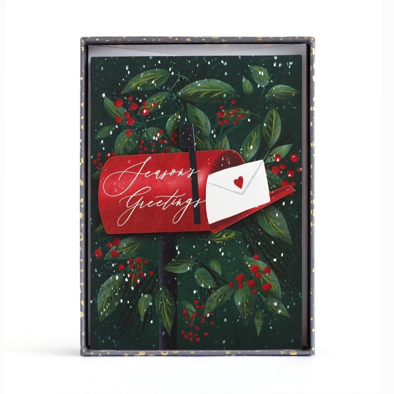 Minted 10ct Jolly Mailbox Boxed Cards
