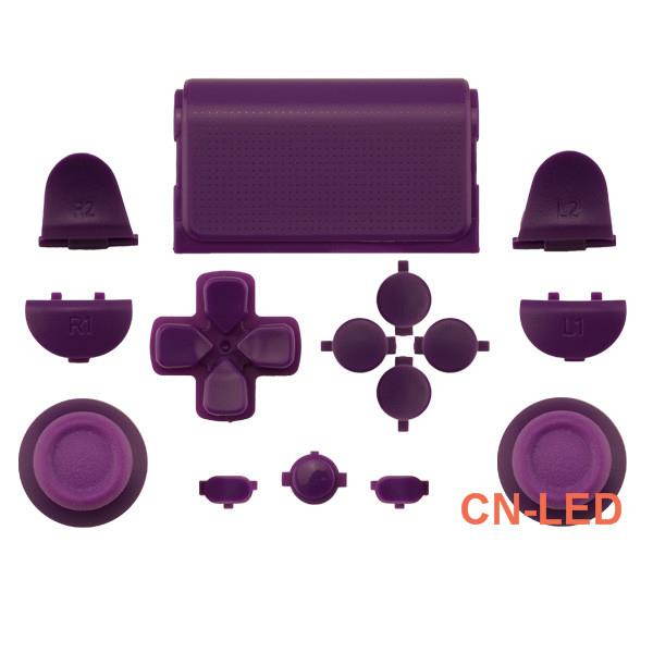 WPS PURPLE Touch Pad Thumbsticks Dpad Home Full Buttons Set Replacement parts for PS4 Playstation 4 Dualshock 4 controller shell ( For GEN 1 Controllers)