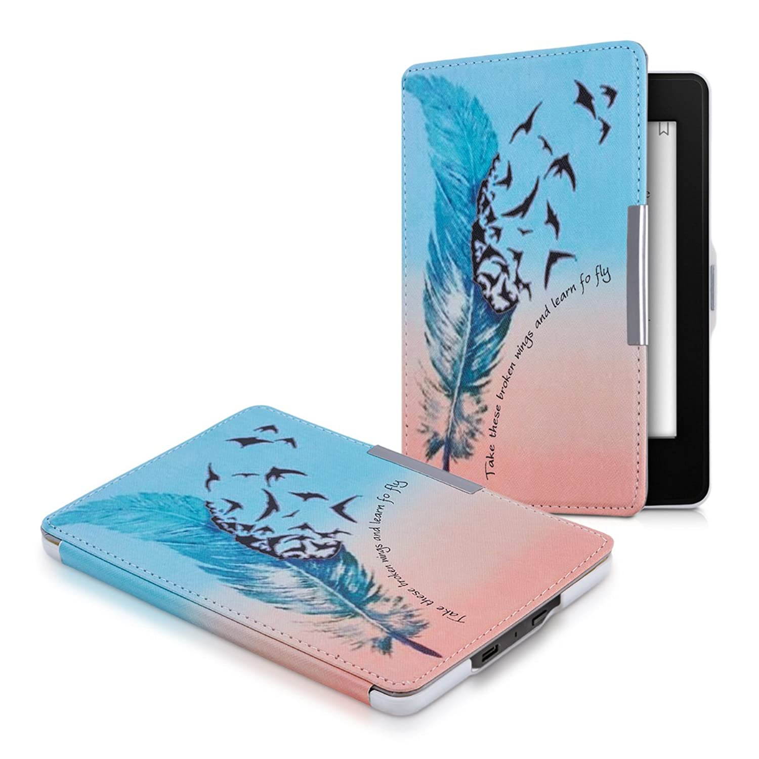 Case Compatible with Amazon Kindle Paperwhite - PU e-Reader Cover - Learn to Fly