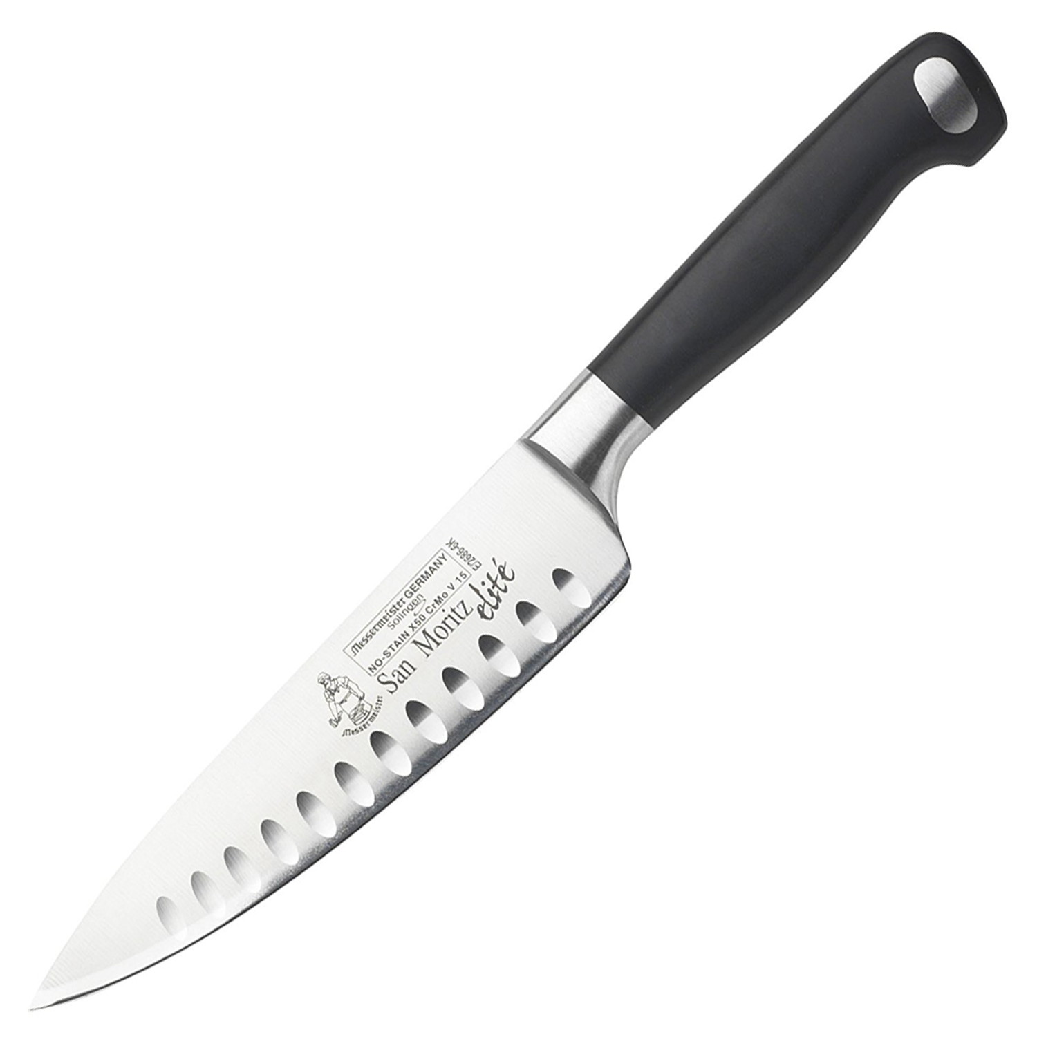 Messermeister San Moritz Elite Stealth Professional 8" German Chef Kitchen Knife