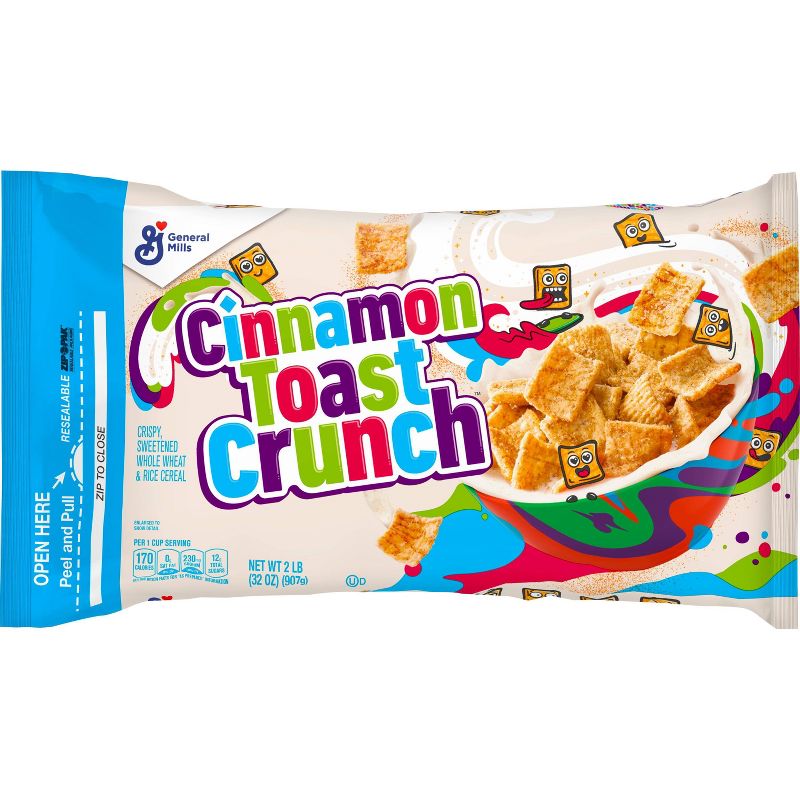 General Mills Cinnamon Toast Crunch Cereal Bag - 32oz