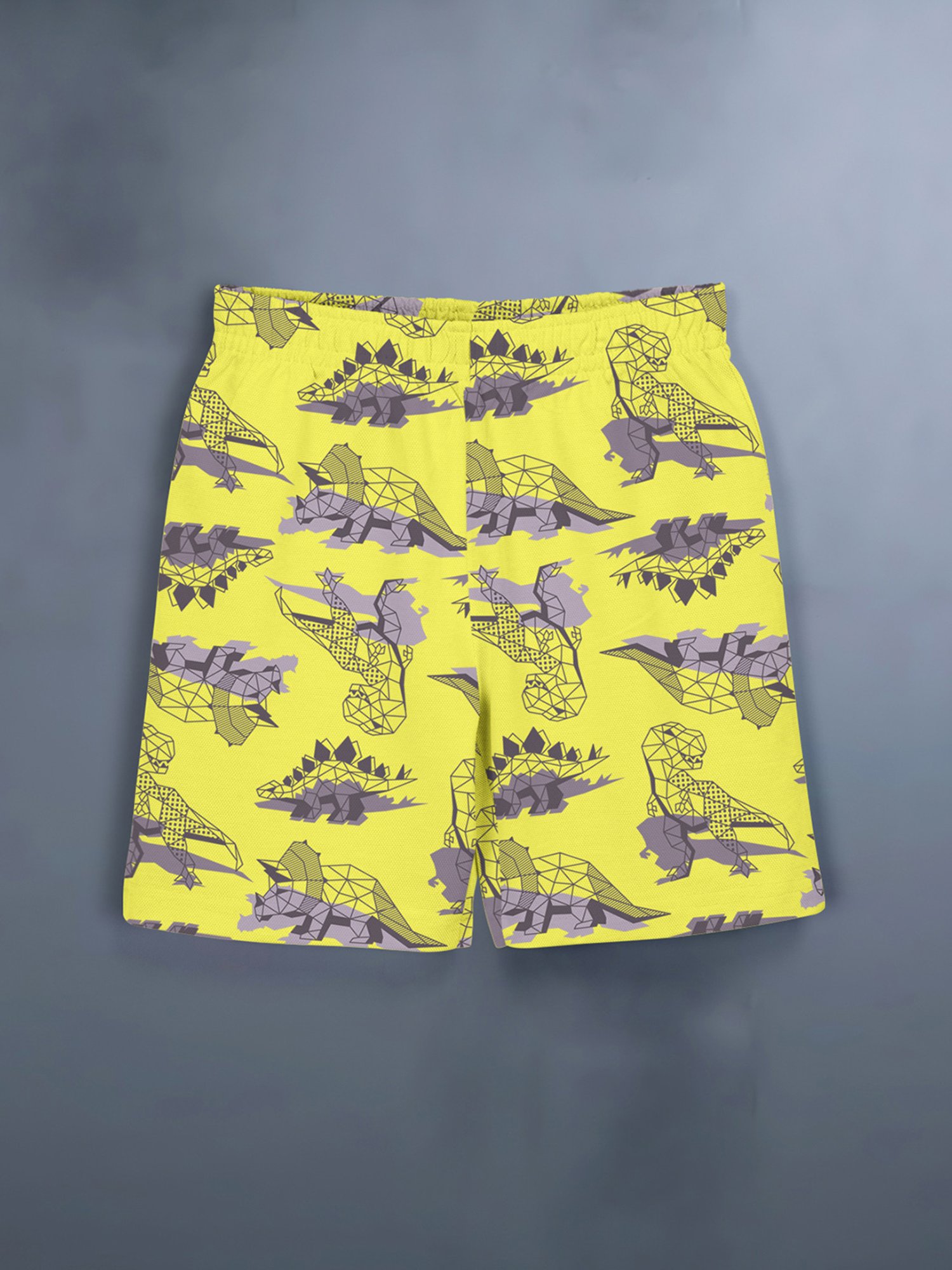 HELLCAT Kids Lavender & Yellow Printed T-Shirt with Shorts