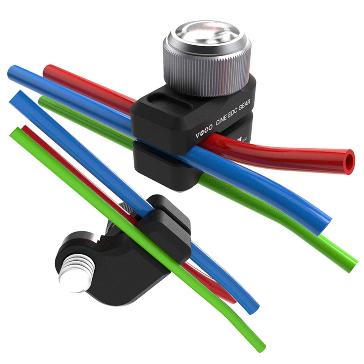 ANDYCINE Universal Cable Clamp Aluminum Cherry Cable Management Lock Clip for DSLR Cables and Camera Cage