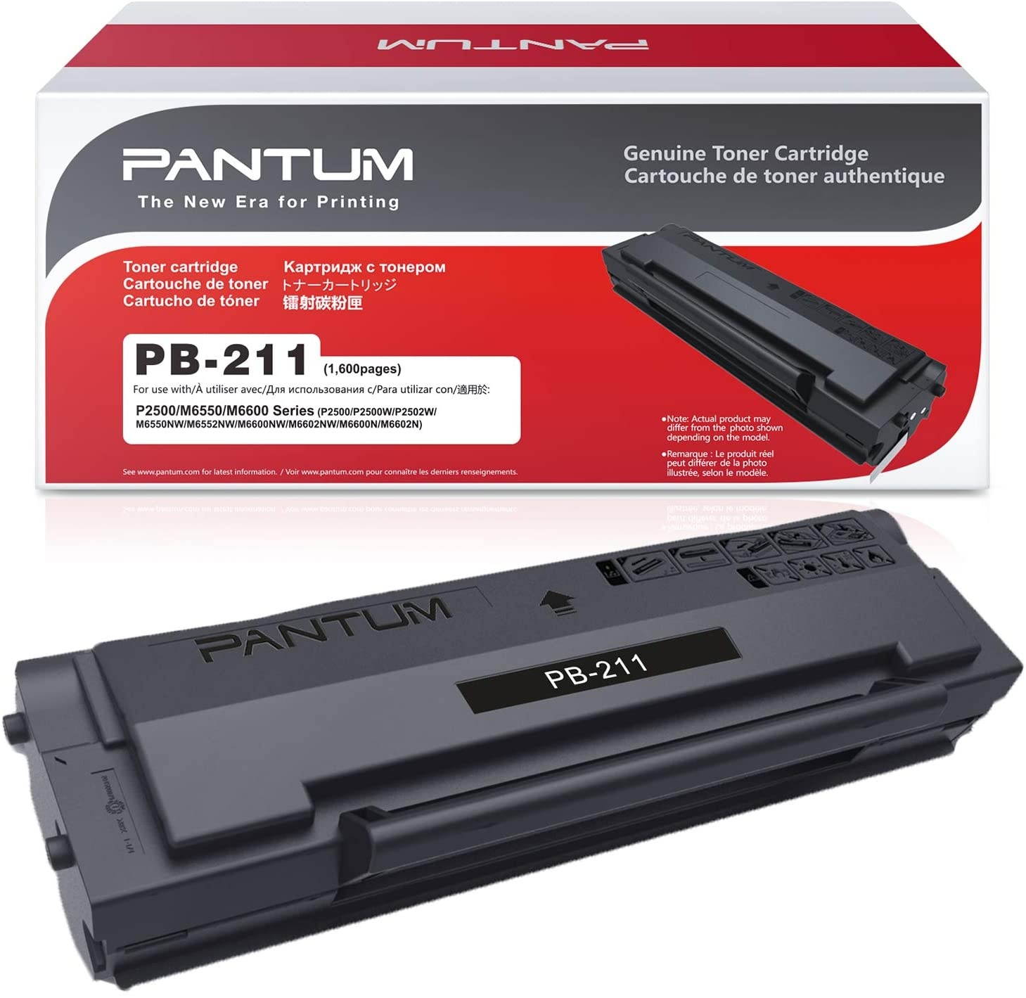 Pantum Toner Cartridge PB-211 for Pantum P2502W, M6552NW, M6602NW Printer, PB-211 Yields up to 1,600 Pages