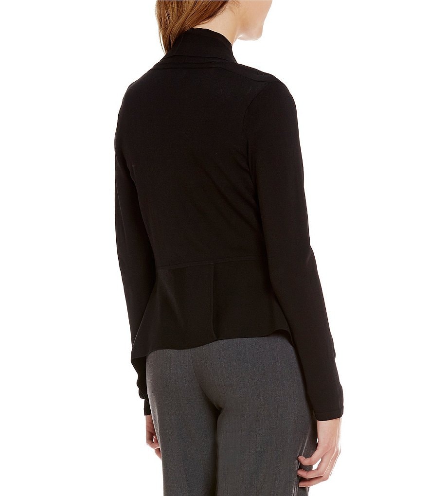 Calvin Klein Shawl Collar Long Sleeve Open Front Knit Cardigan