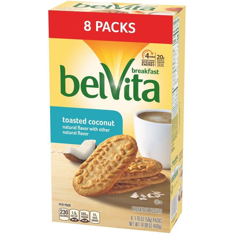 BelVita Toasted Coconut Breakfast Biscuits - 8ct