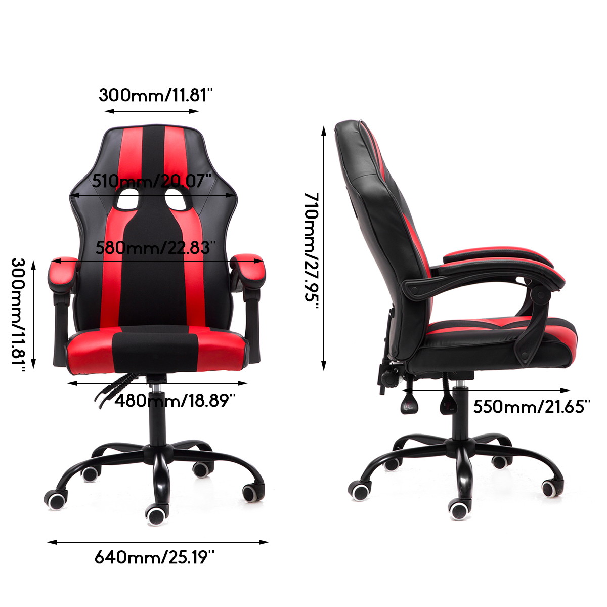 Office Chair Executive Racing Gaming Swivel Leather Sport Computer Chair Recline