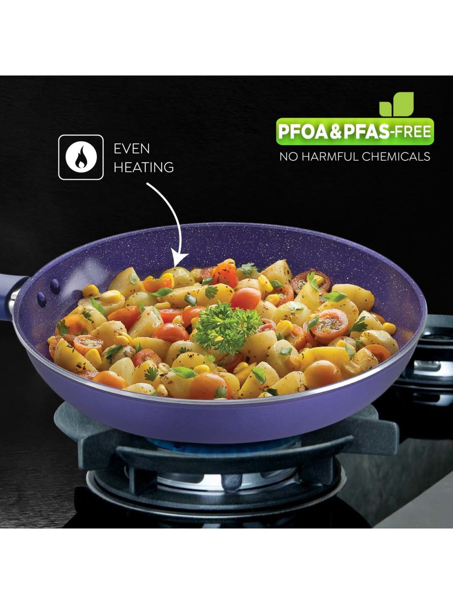 Prestige Ceraglide Ceramic Coating Blue Aluminium 28 cm Induction Non-Stick Fry Pan (2.3 L)
