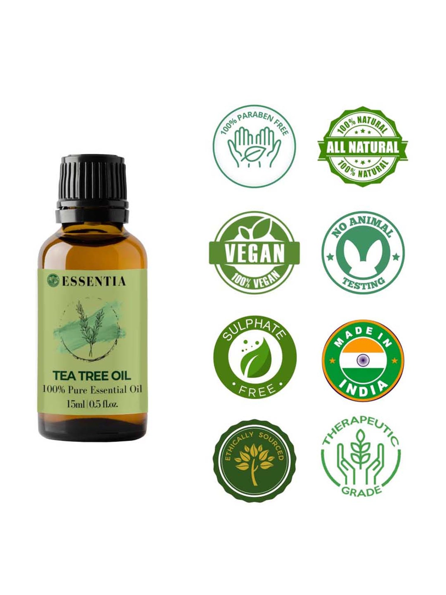 Essentia Extracts Tea Tree Essential Oil Pack of 2 - 30 ml